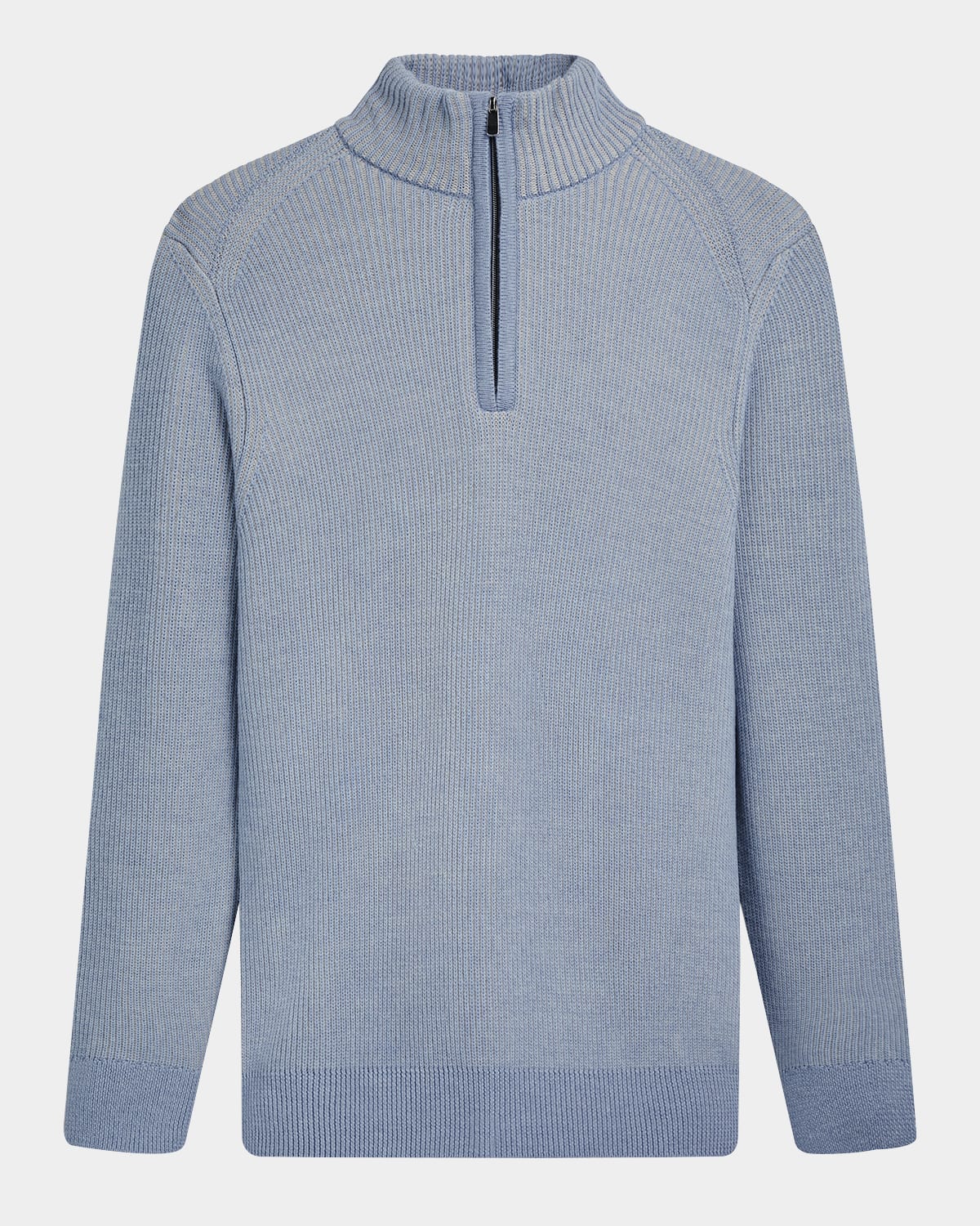 Bugatchi Men's Quarter-Zip Ribbed Sweater