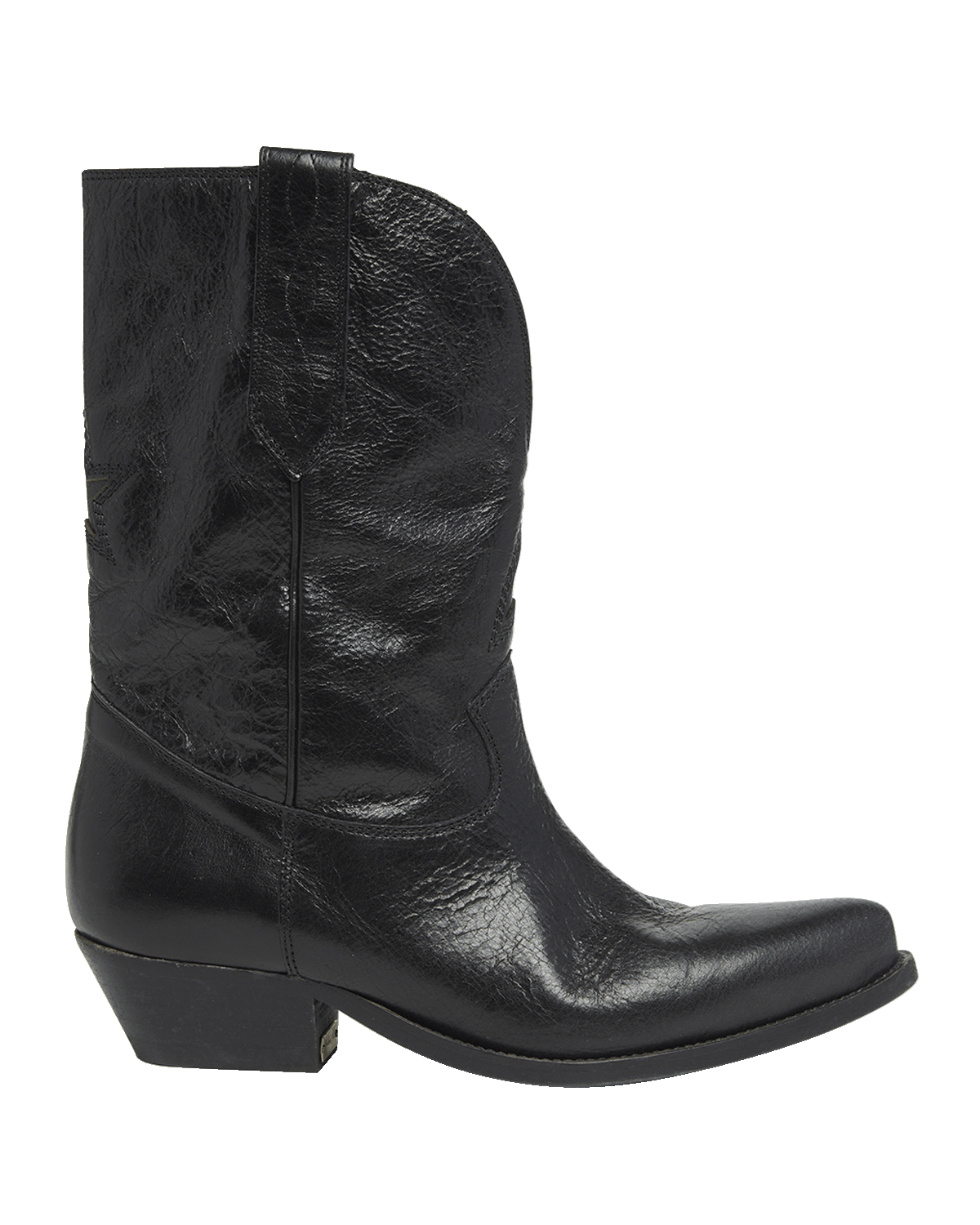 Golden Goose Wish Star Leather Cowboy Boots
