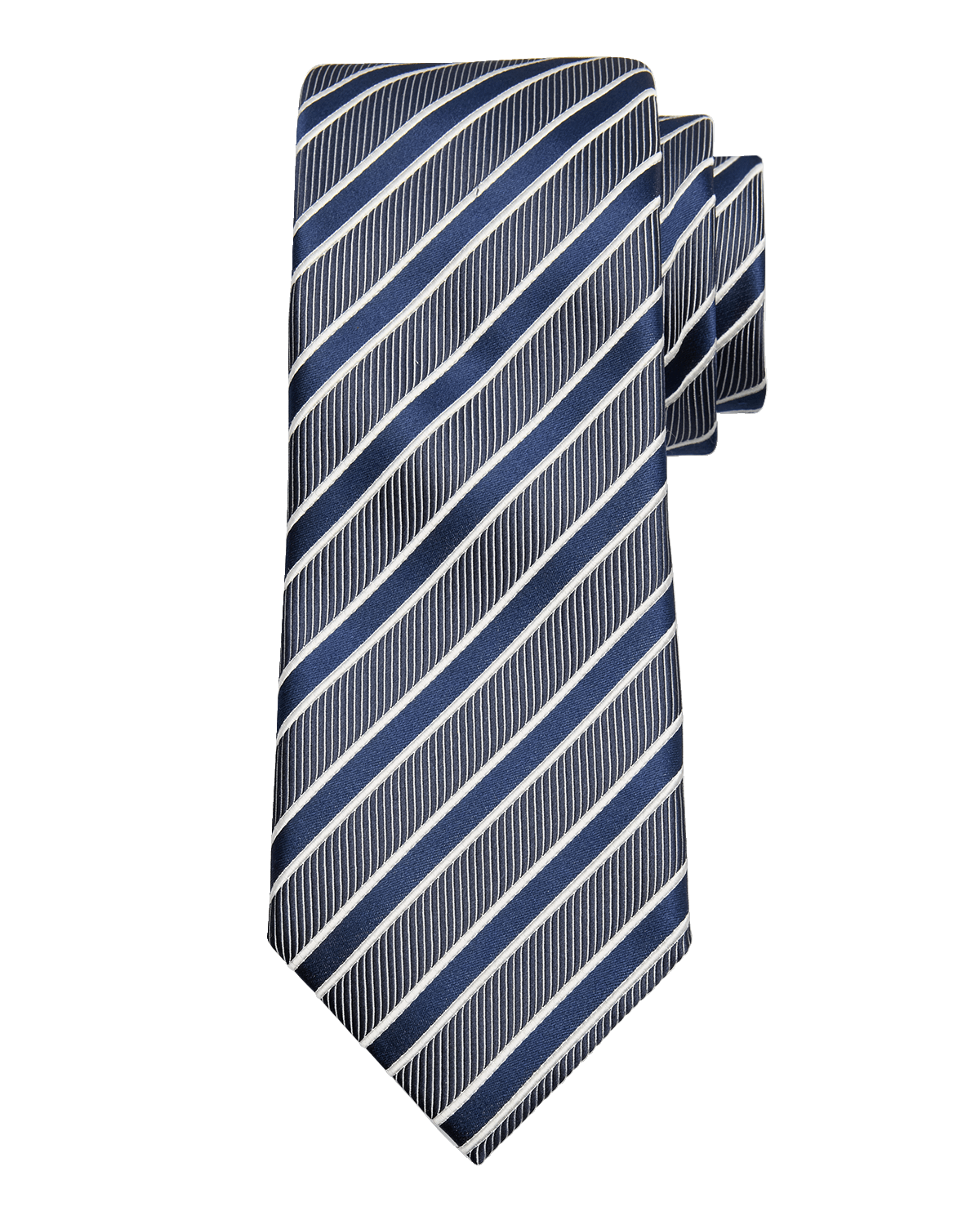 ZEGNA Men's Framed Stripe Jacquard Tie