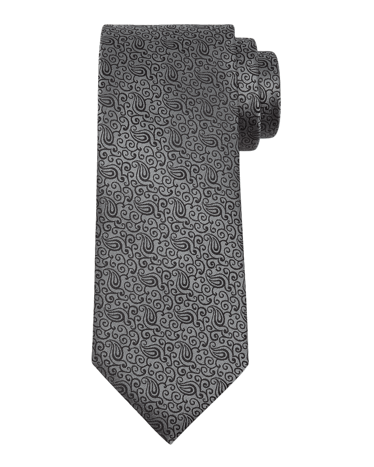 ZEGNA Men's 100 Fili Silk Paisley Jacquard Tie