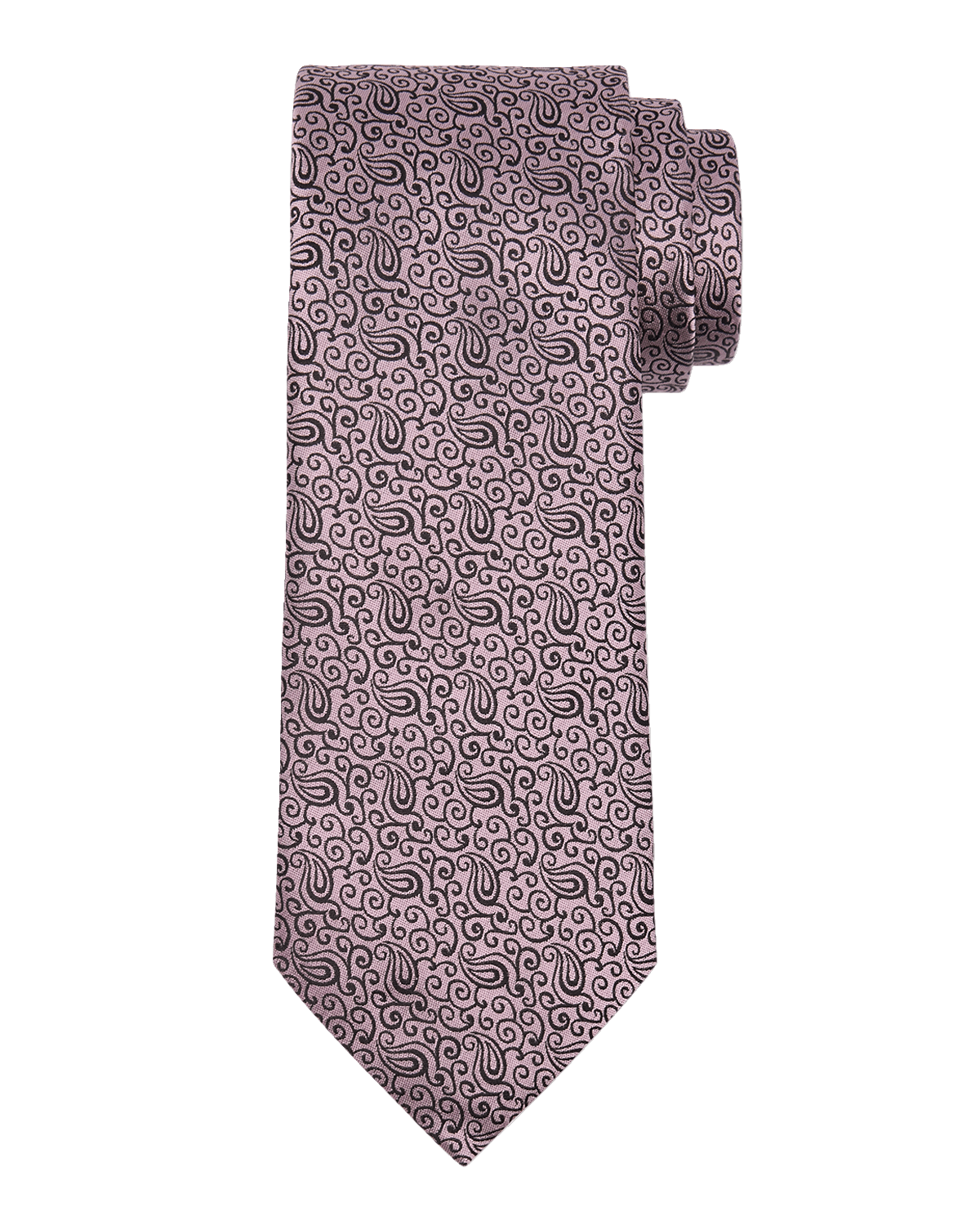 ZEGNA Men's 100 Fili Silk Paisley Jacquard Tie