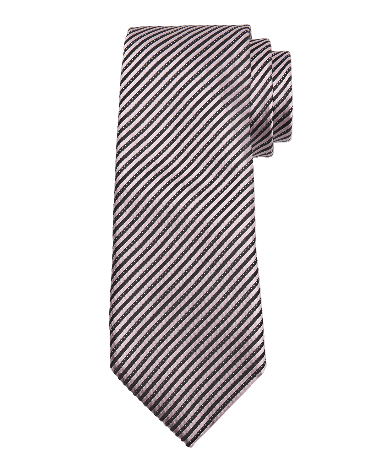 ZEGNA Men's 100 Fili Mulberry Silk Stripe Tie