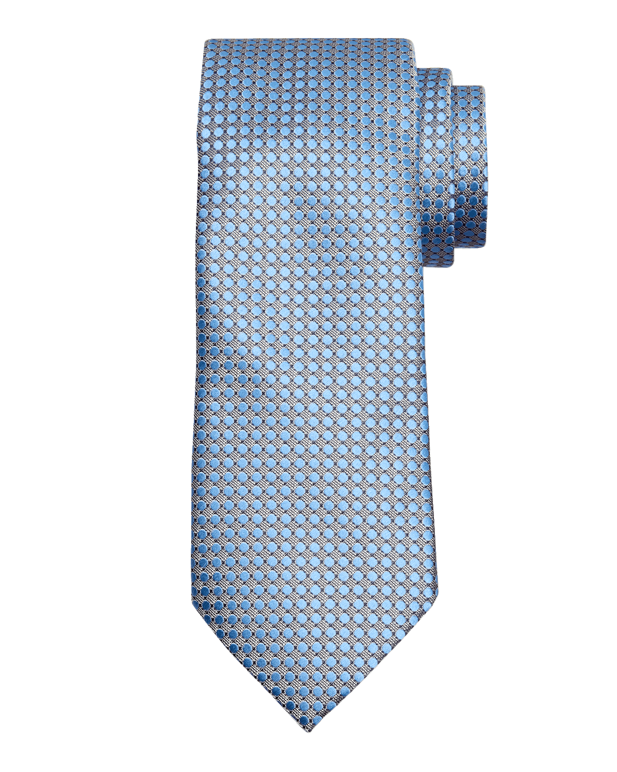 ZEGNA Men's Mulberry Silk Geometric Dots Tie