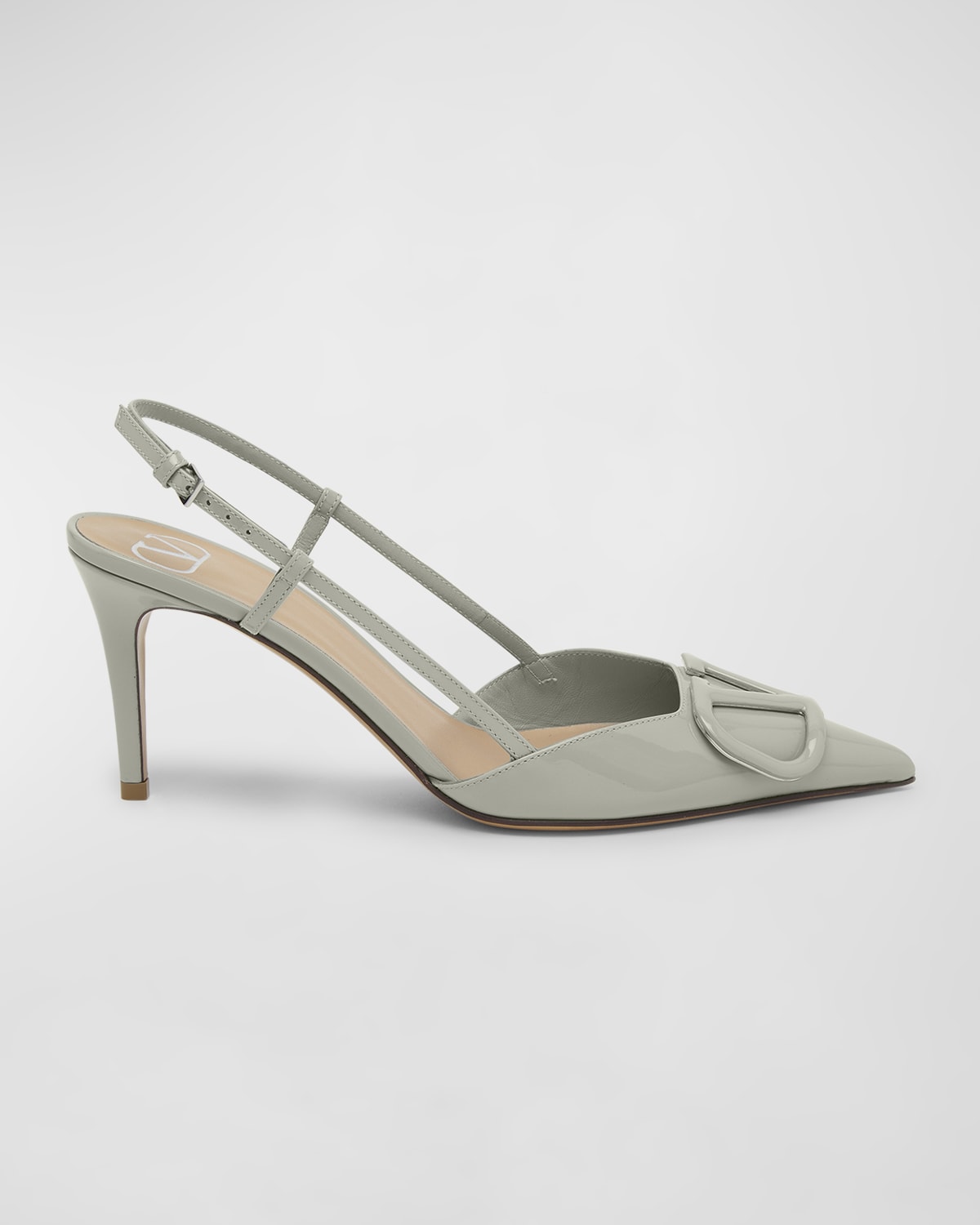 Valentino Garavani VLogo Patent Slingback Pumps