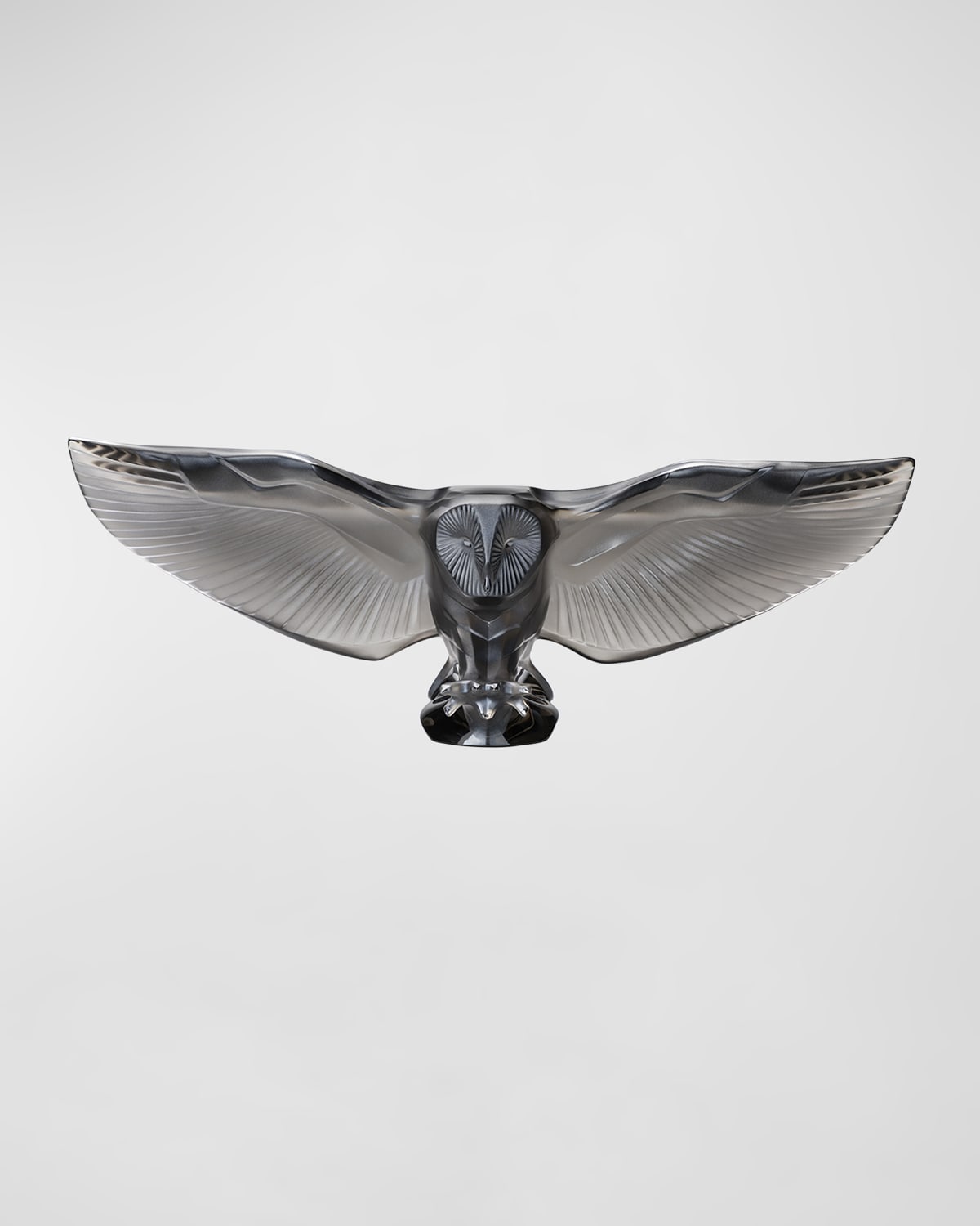Lalique Barn Owl Sculpture, Bronze
