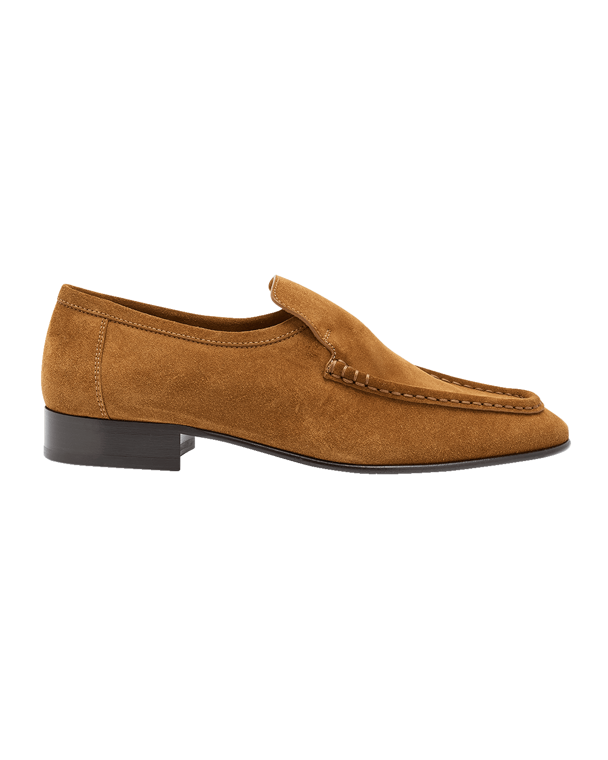 THE ROW Soft Suede Easy Loafers