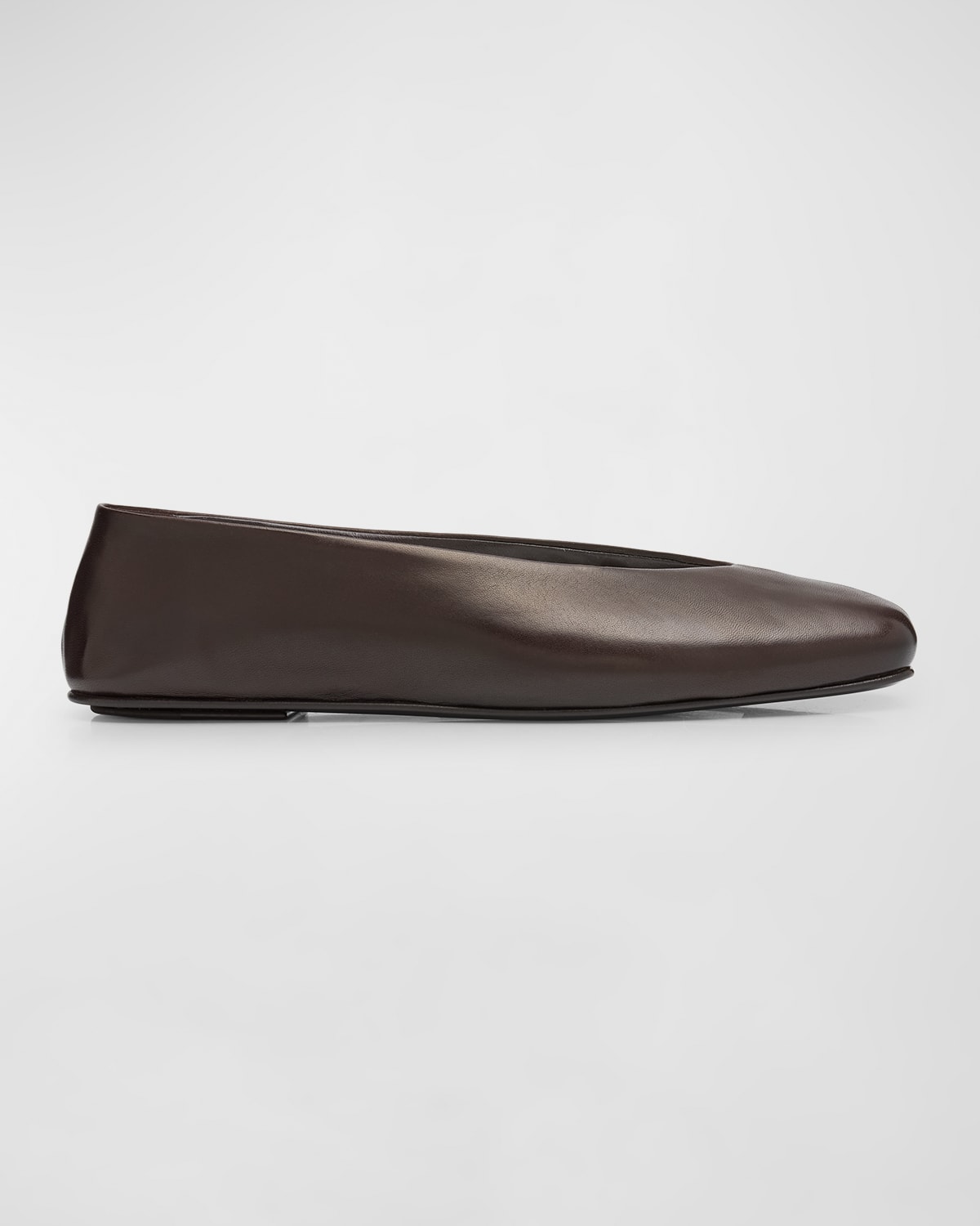 THE ROW Eva Leather Ballerina Flats