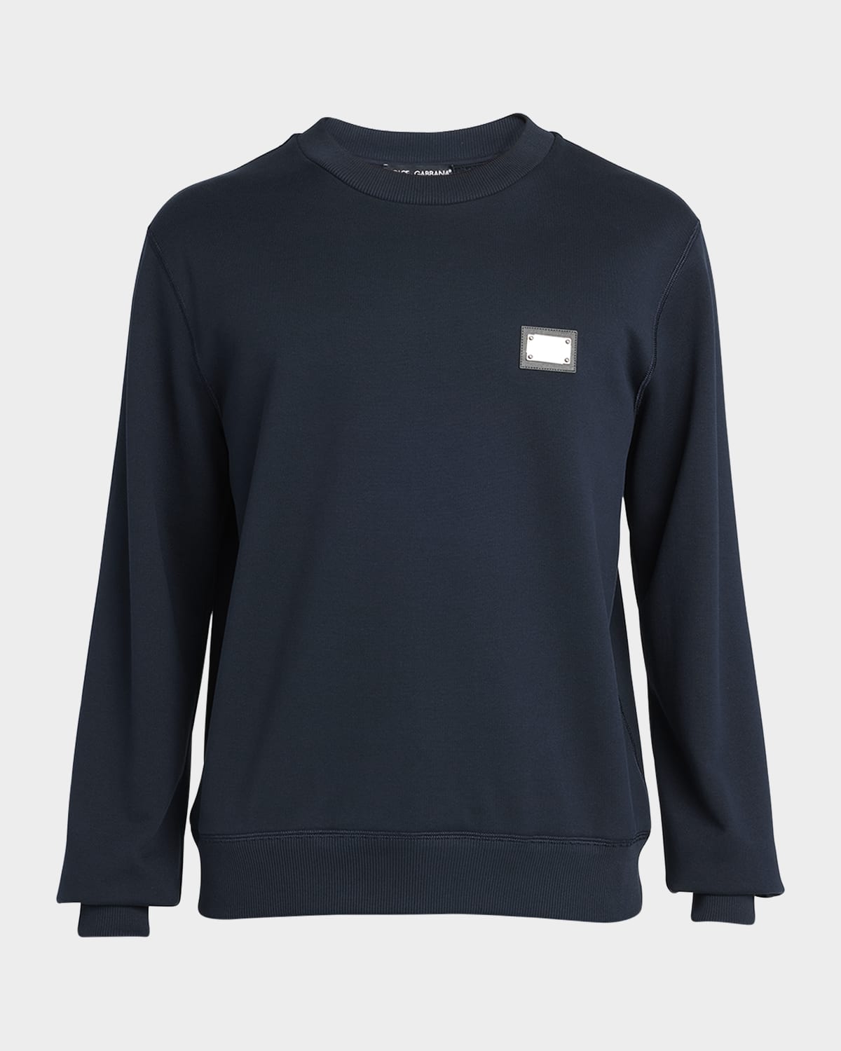 Dolce&Gabbana Men's Sweatshirt with Logo Plaque