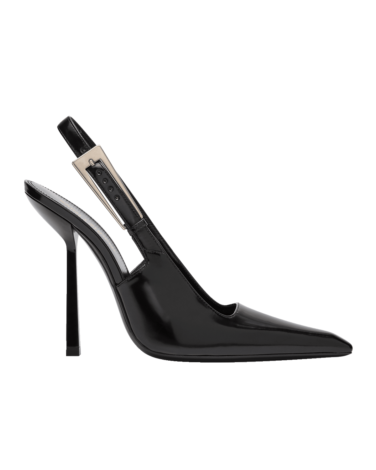 Saint Laurent Lee Leather Slingback Pumps
