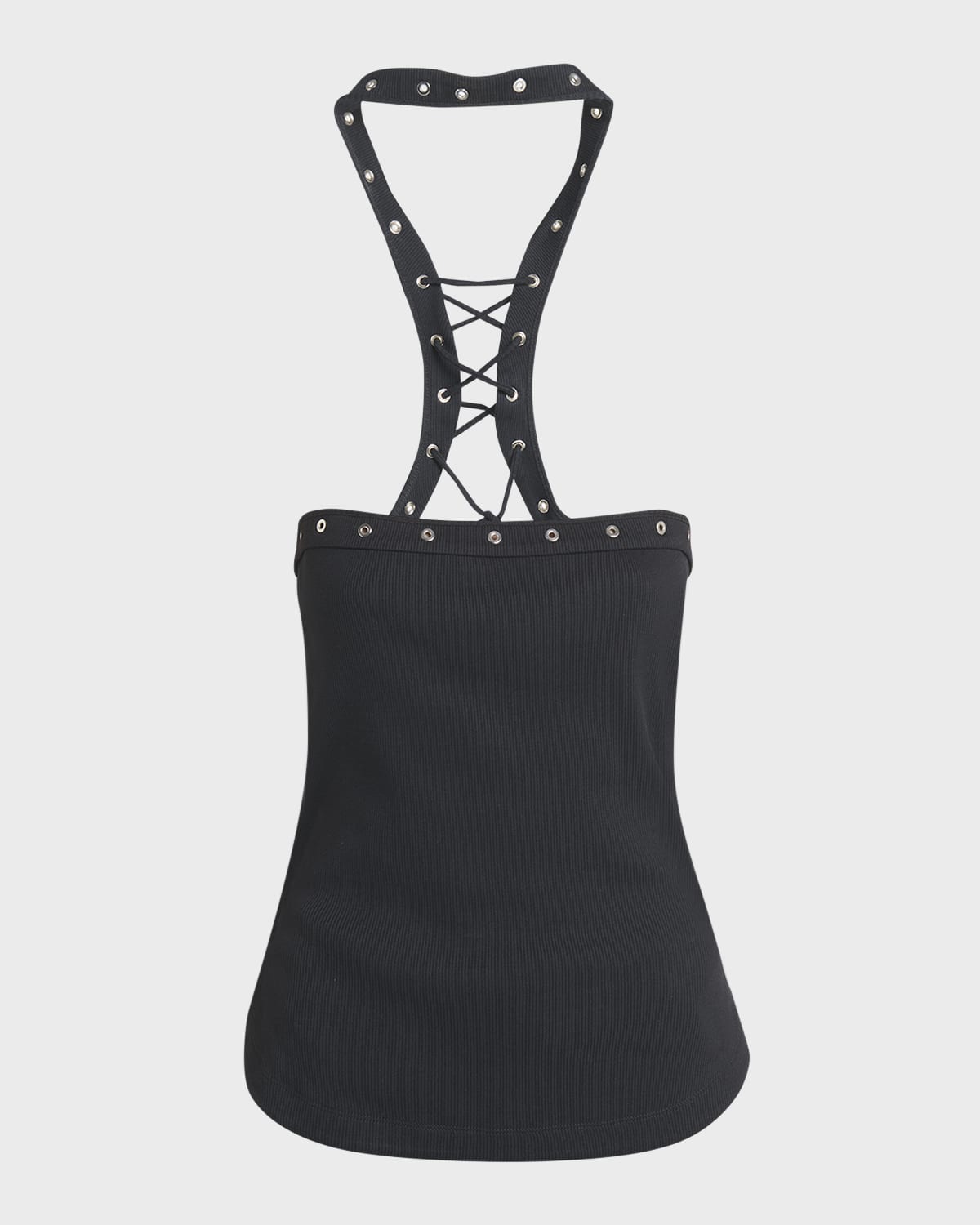 The Attico Lace-Up Halter Top