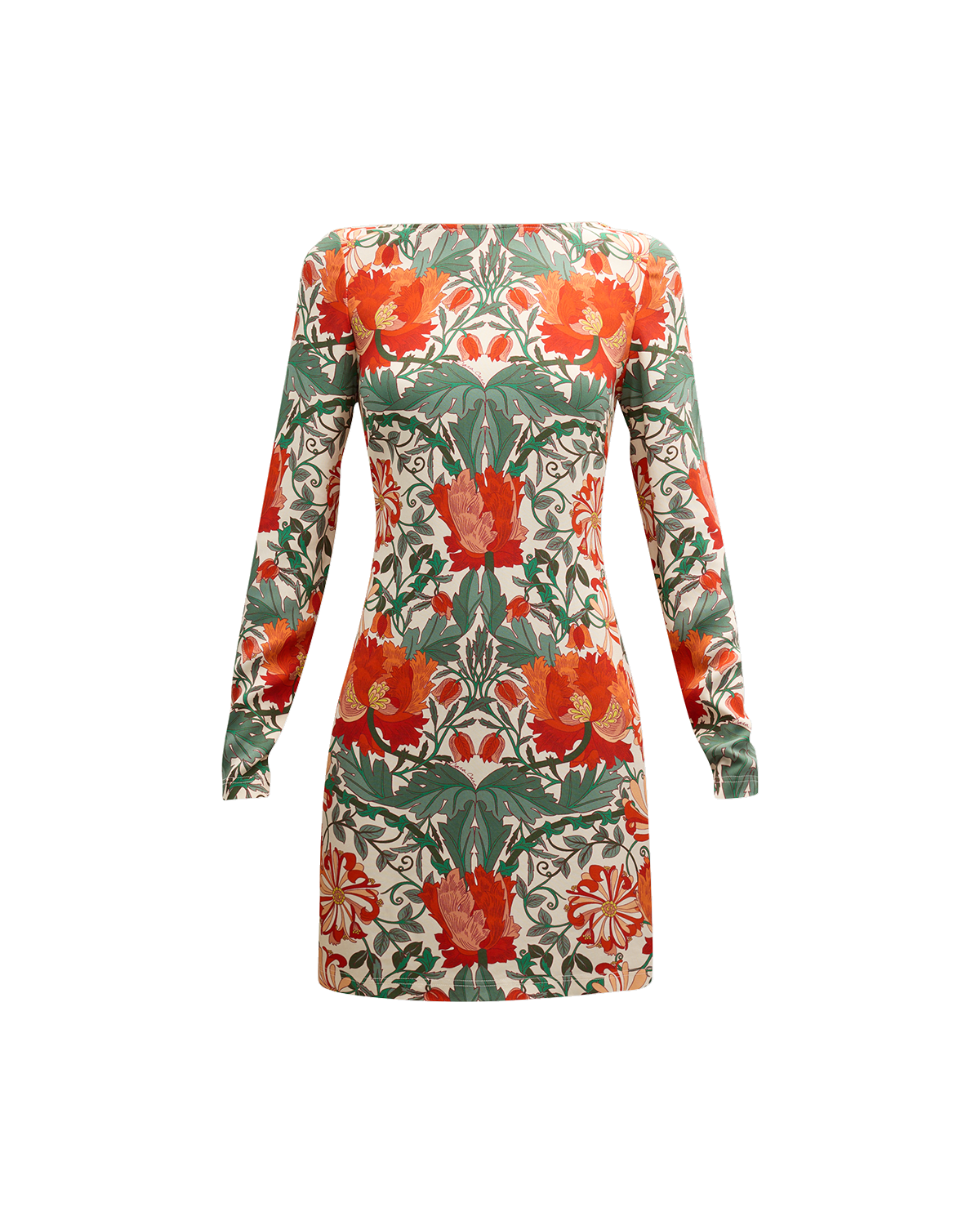Cara Cara Amaya Floral Sheath Scoop-Back Mini Dress