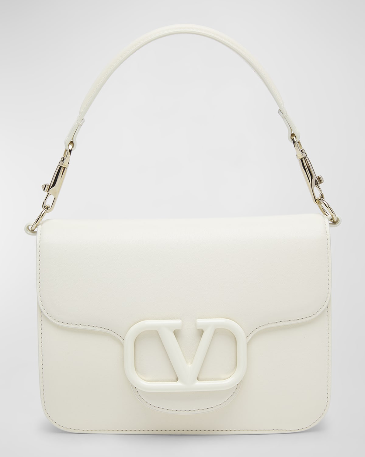 Valentino Garavani Loco VLOGO Flap Leather Shoulder Bag