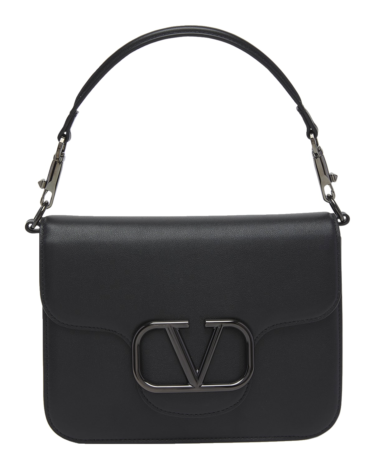 Valentino Garavani Loco VLOGO Flap Leather Shoulder Bag