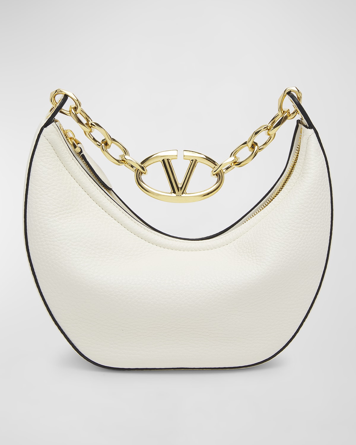 Valentino Garavani Small VLOGO Moon Hobo Bag