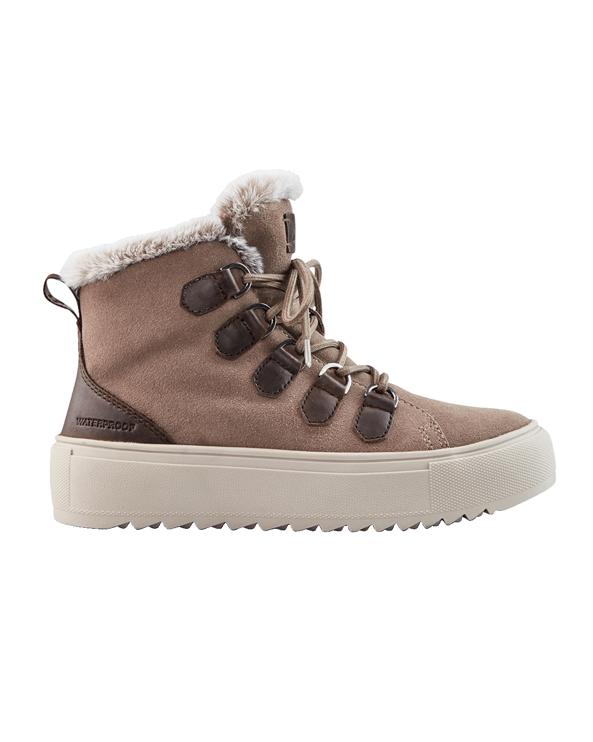 Cougar Avril Suede Faux Fur Lace-Up Booties