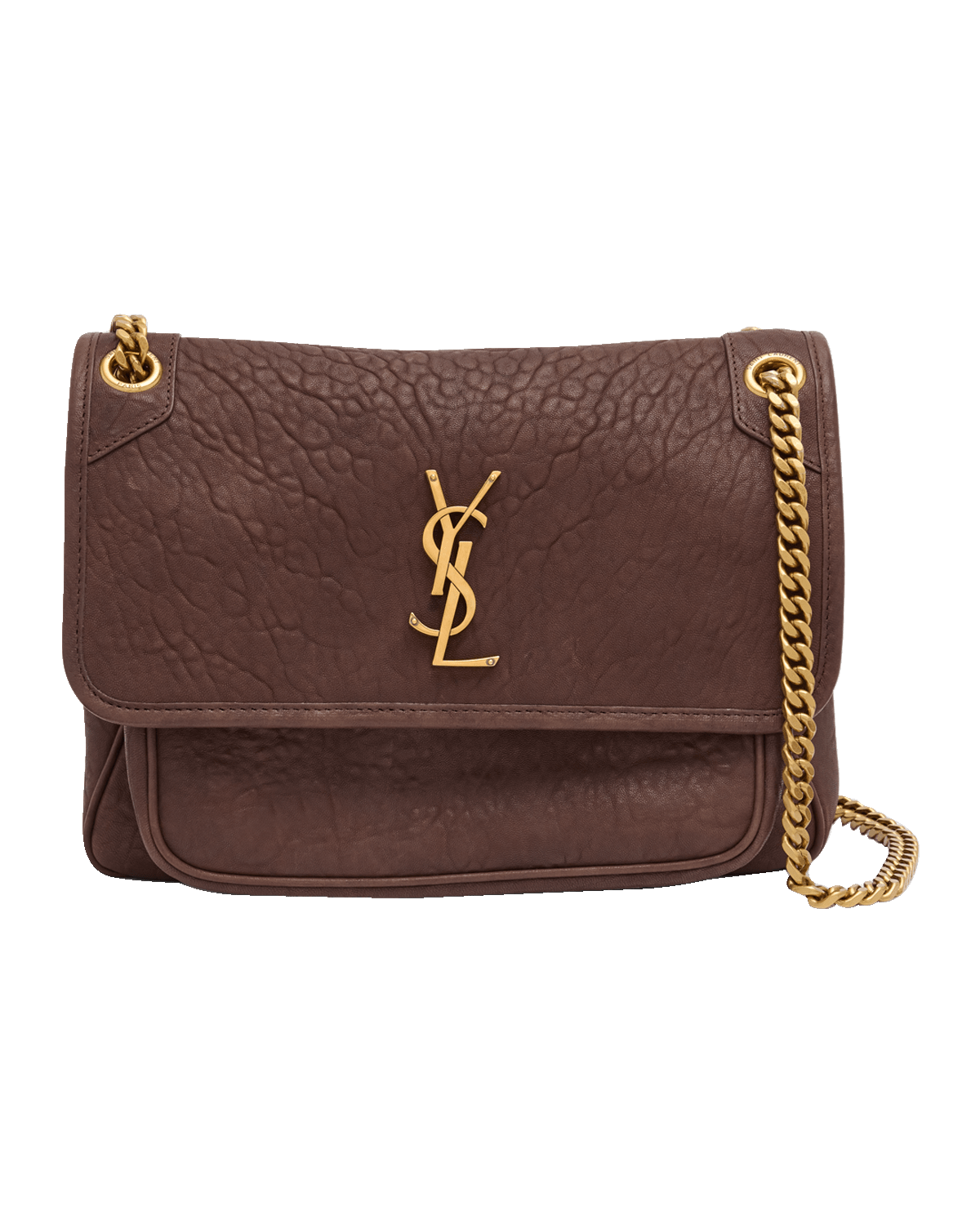 Saint Laurent Niki Medium Flap YSL Shoulder Bag in Leather