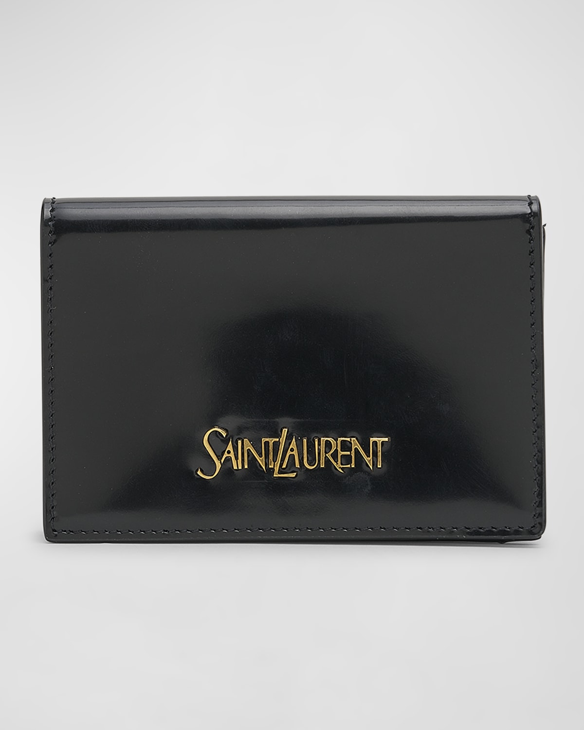 Saint Laurent Flap Card Case in Smooth Leather