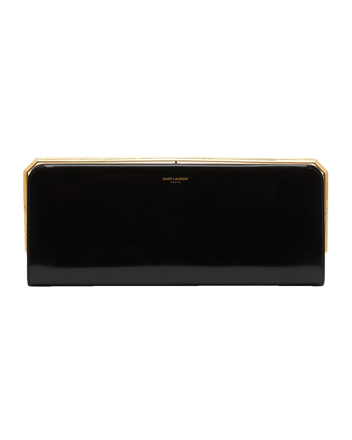 Saint Laurent Date Minaudiere Clutch Bag in Patent Leather