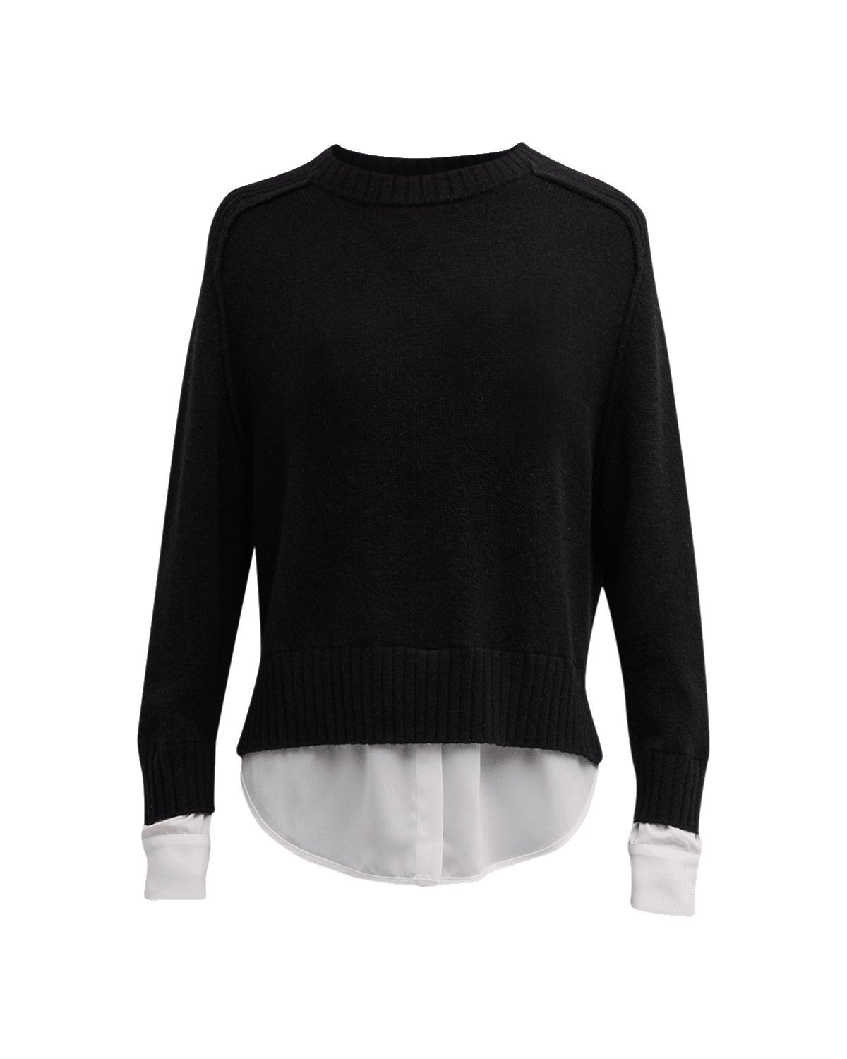 Brochu Walker Parson Layered Raglan-Sleeve Sweater