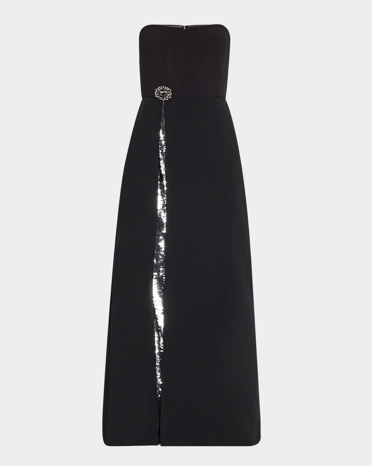 Sachin & Babi Ivy Strapless Sequin & Crystal Gown