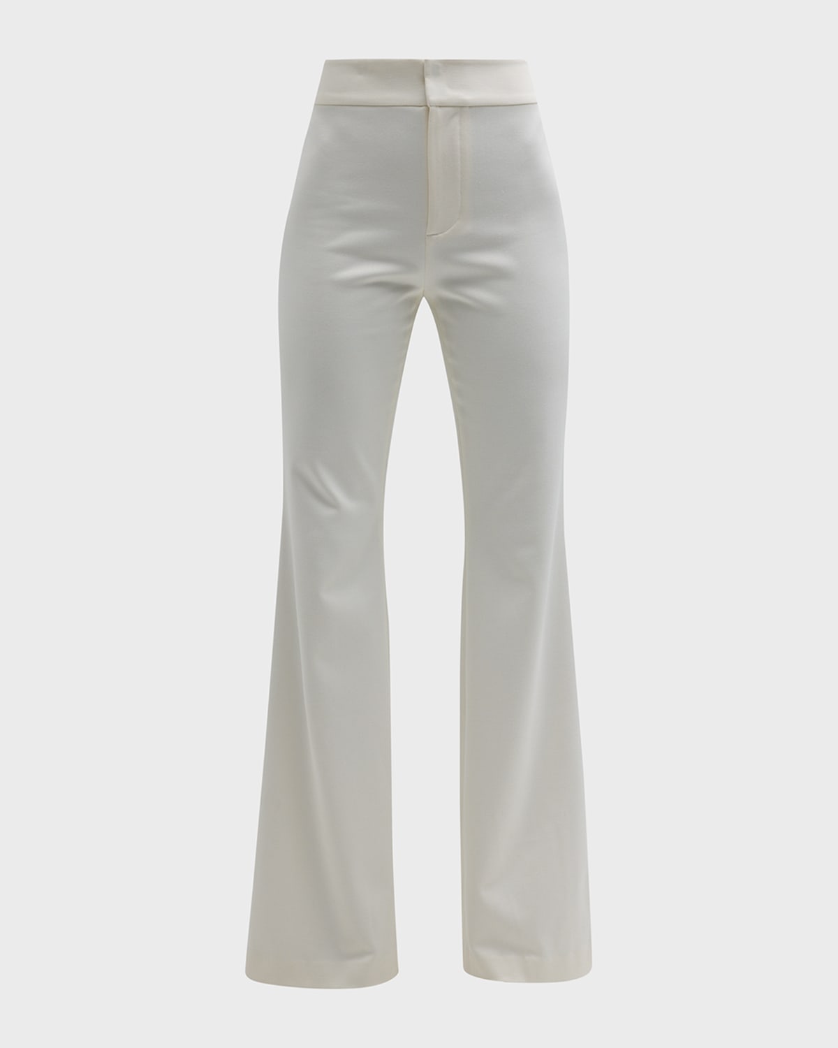 Alice + Olivia Deanna High-Waisted Bootcut Twill Pants