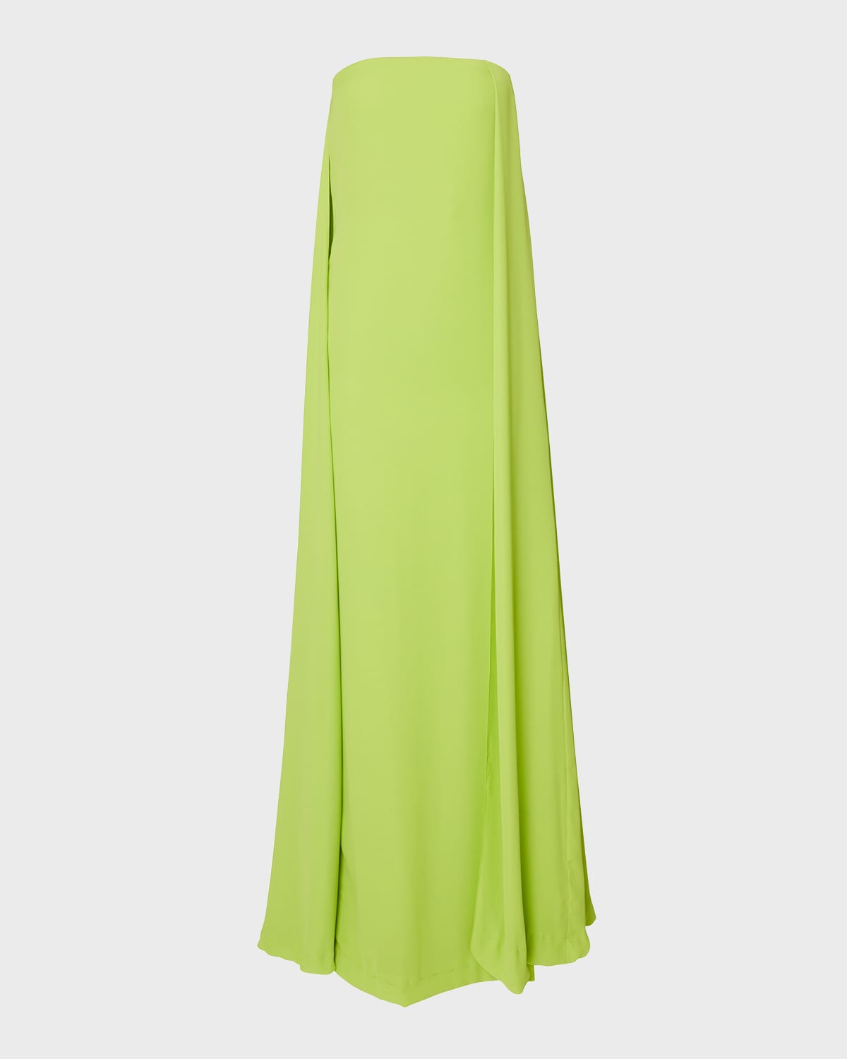 Carolina Herrera Strapless Column Dress with Cape Back