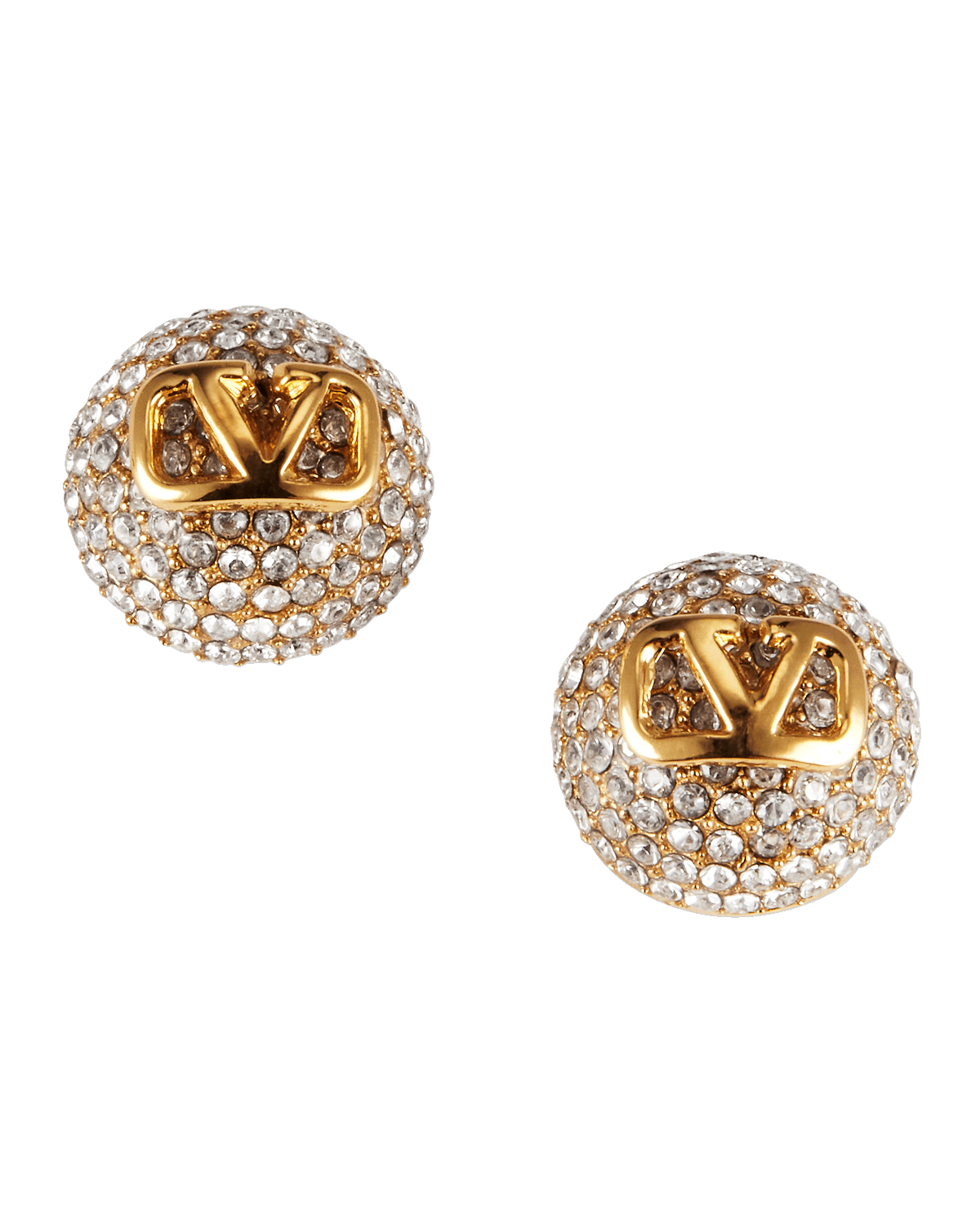 Valentino Garavani Monogram Stud Earrings