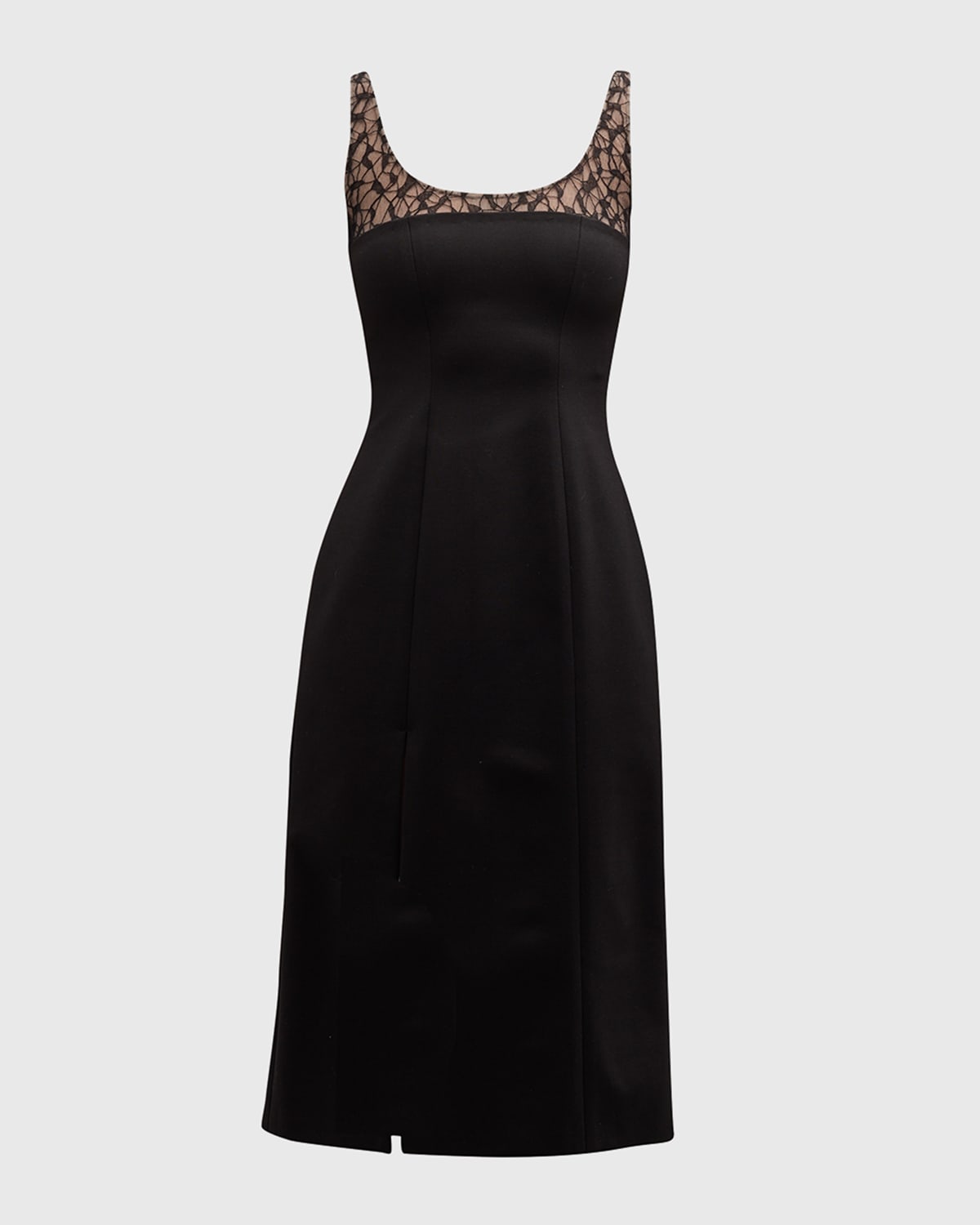 Bach Mai Lace Tank Side Slit Midi Dress