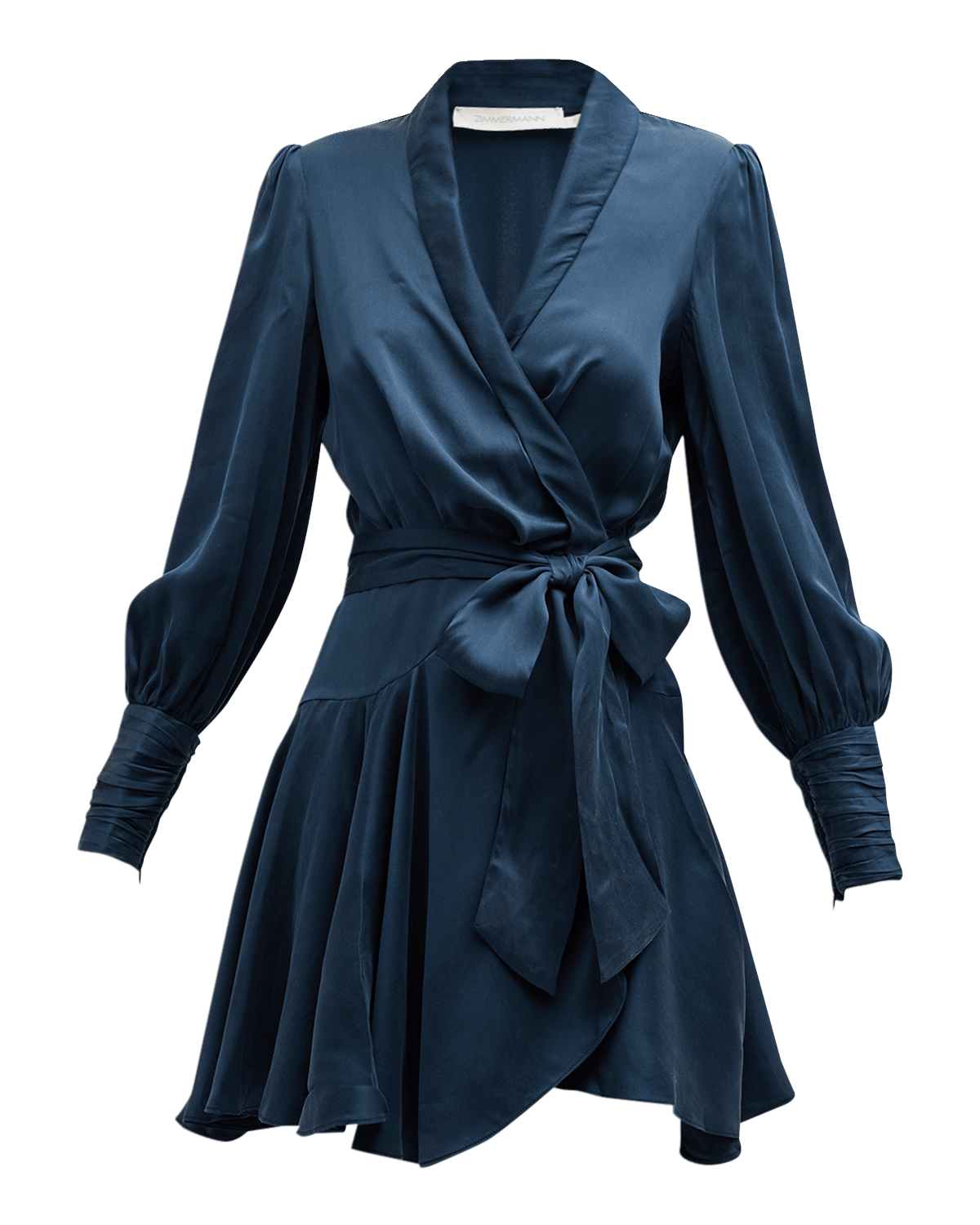 Zimmermann Silk Wrap Mini Dress