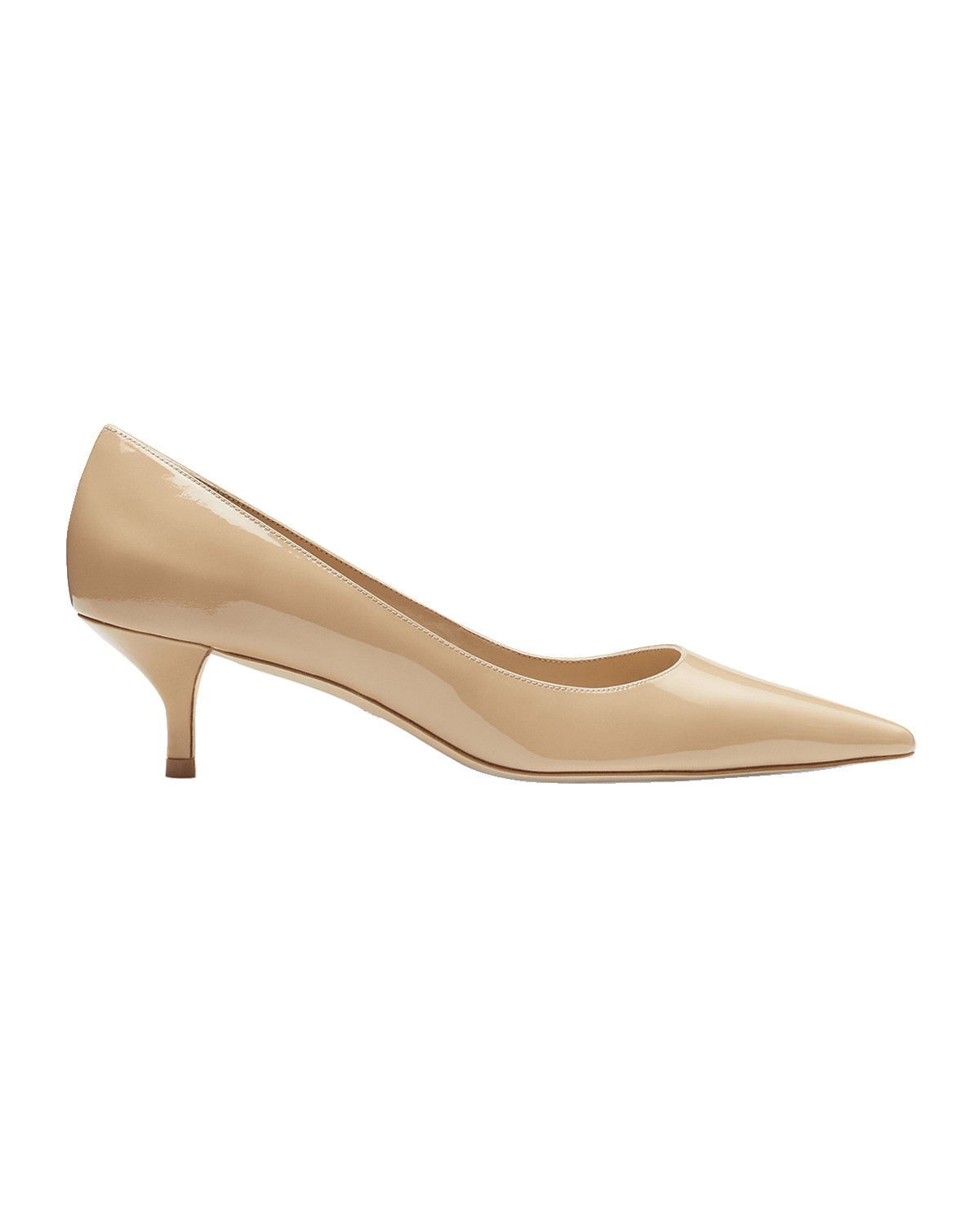 Stuart Weitzman Stuart Patent Kitten-Heel Pumps