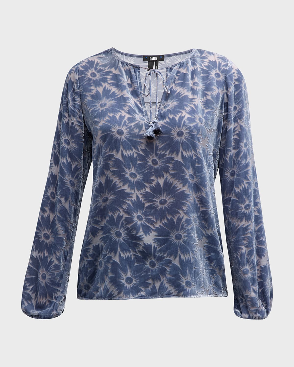 PAIGE Selmah Long-Sleeve Floral Blouse