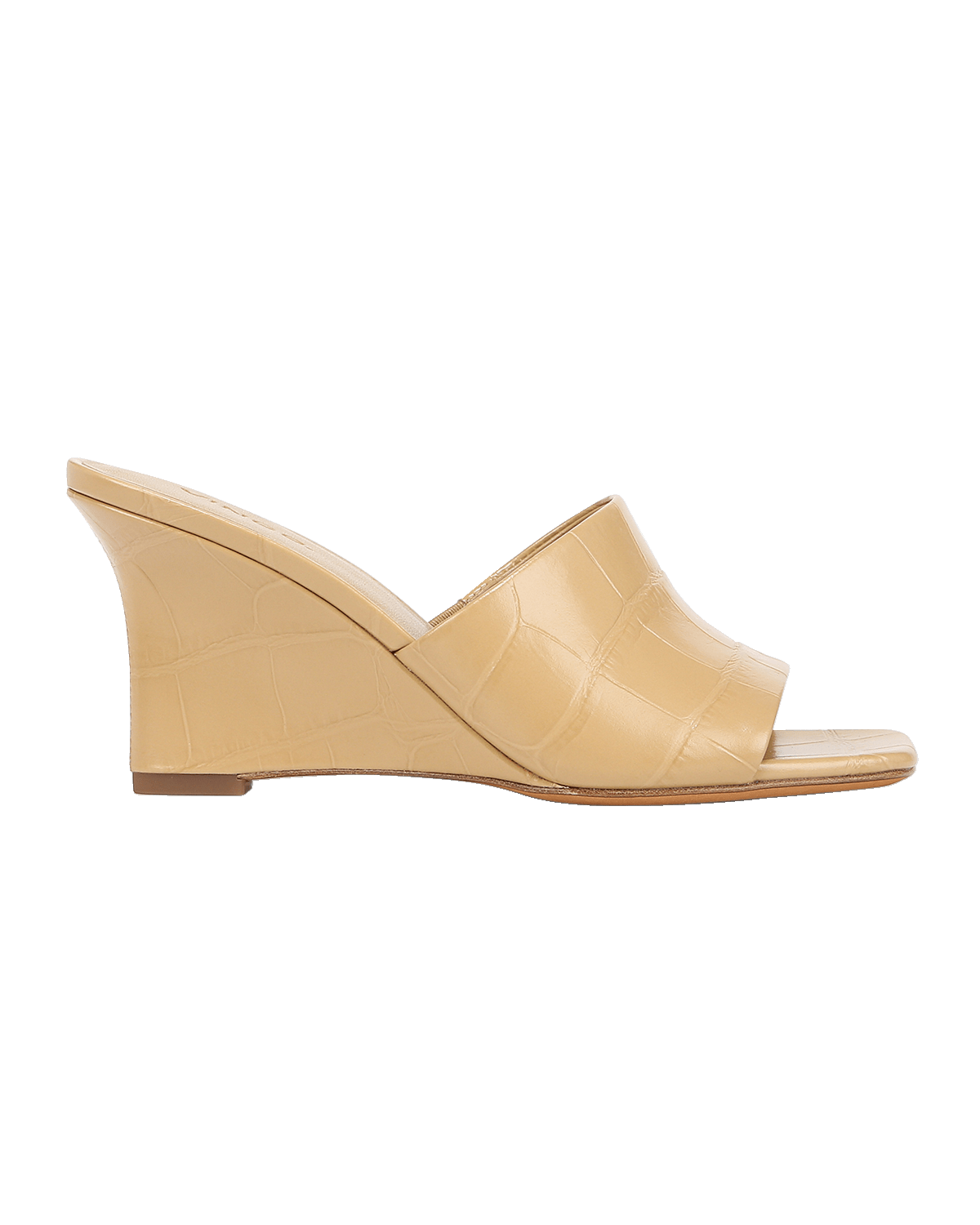 Vince Pia Leather Wedge Slide Sandals