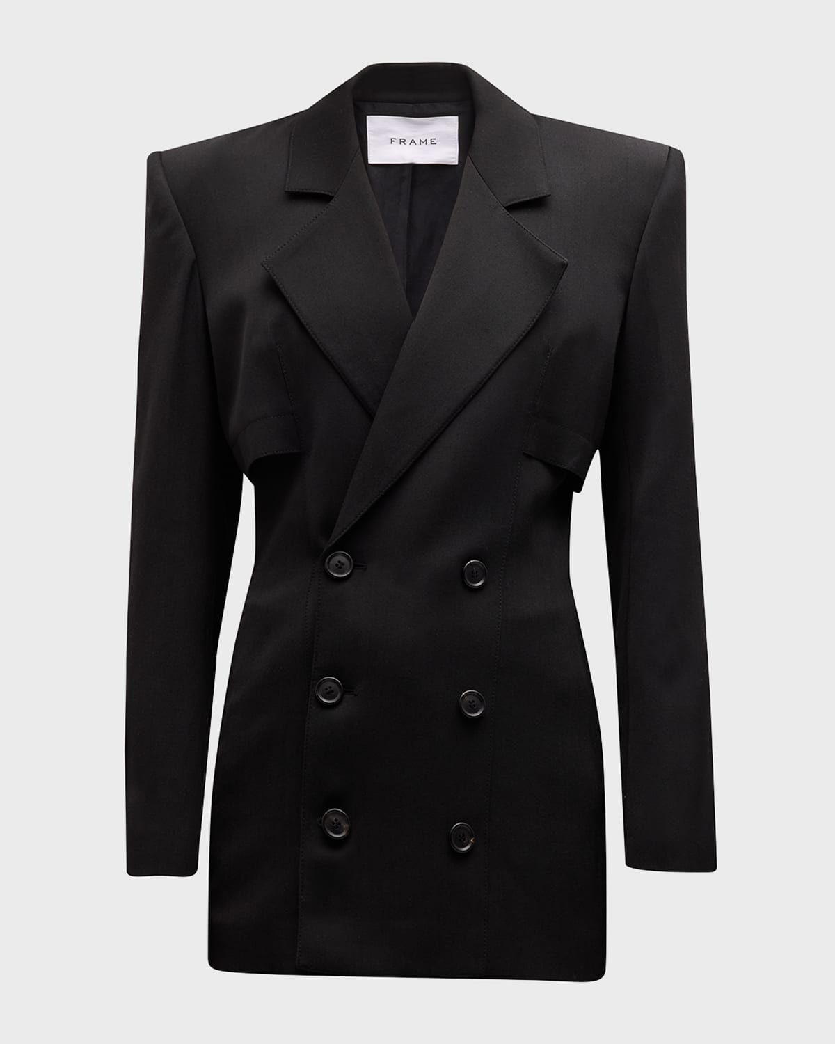 FRAME Double-Breasted Storm Flap Blazer