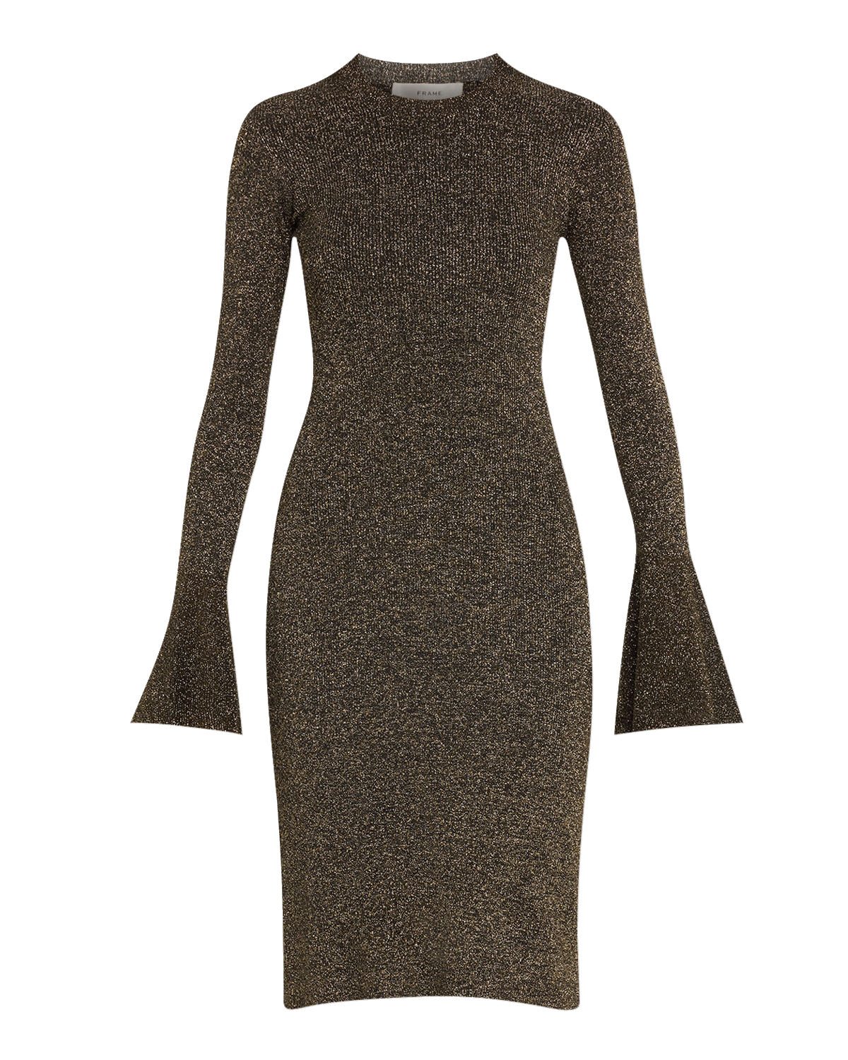 FRAME Godet Lurex Dress