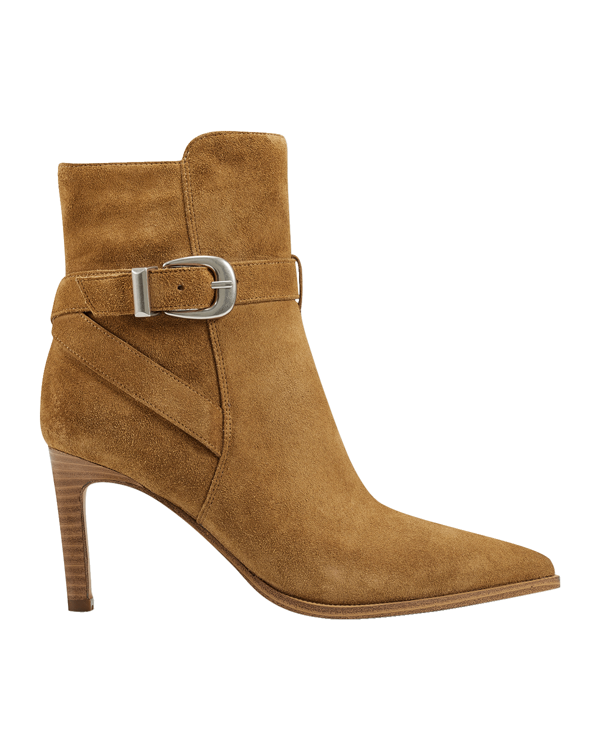 Marc Fisher LTD Rafia Suede Buckle Ankle Boots