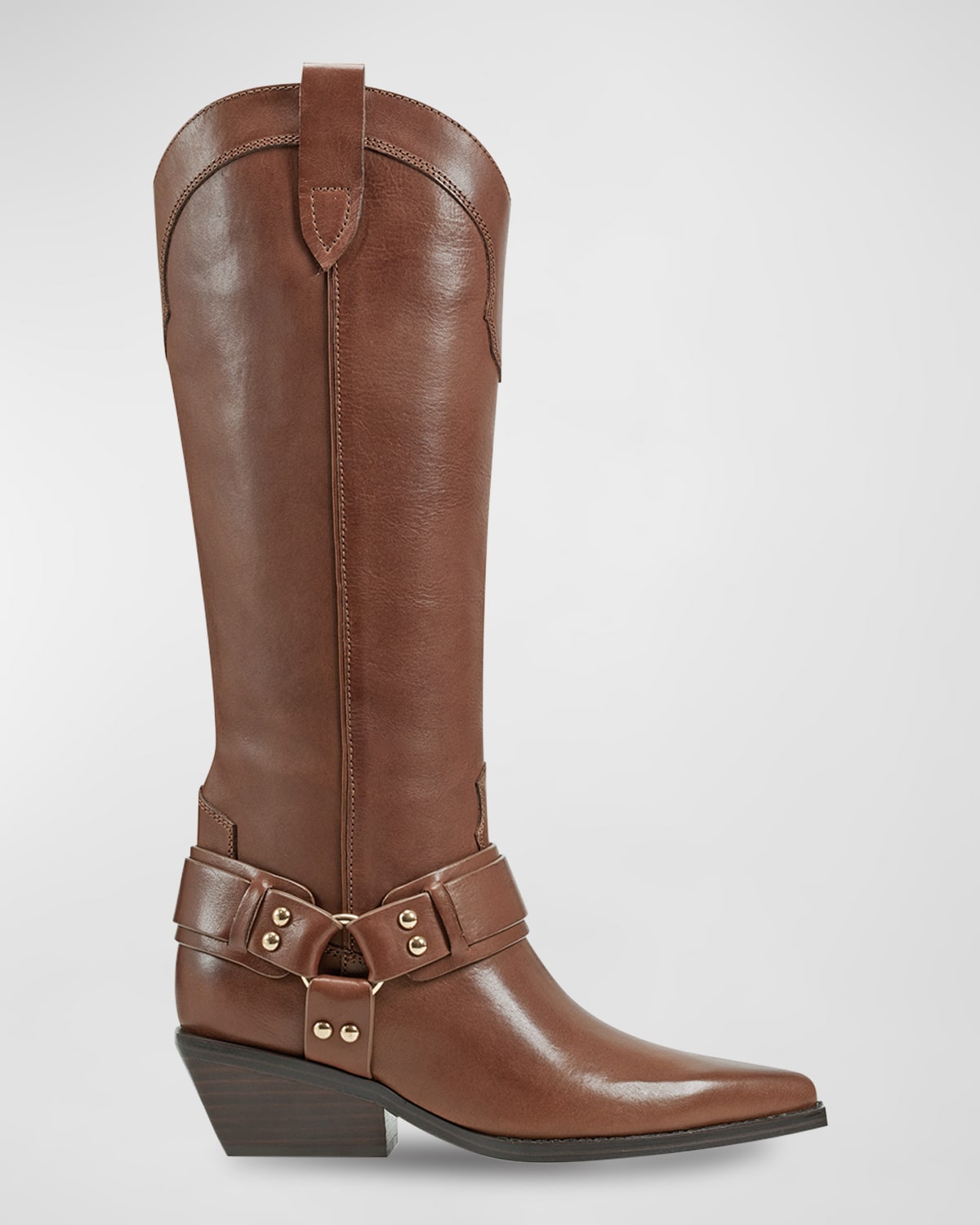 Marc Fisher LTD Rally Leather Harness Knee Boots