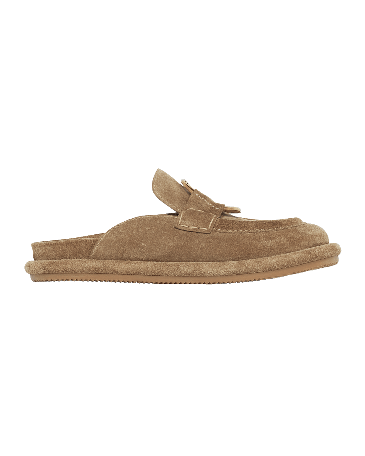 Moncler Bell Suede Ring Loafer Mules