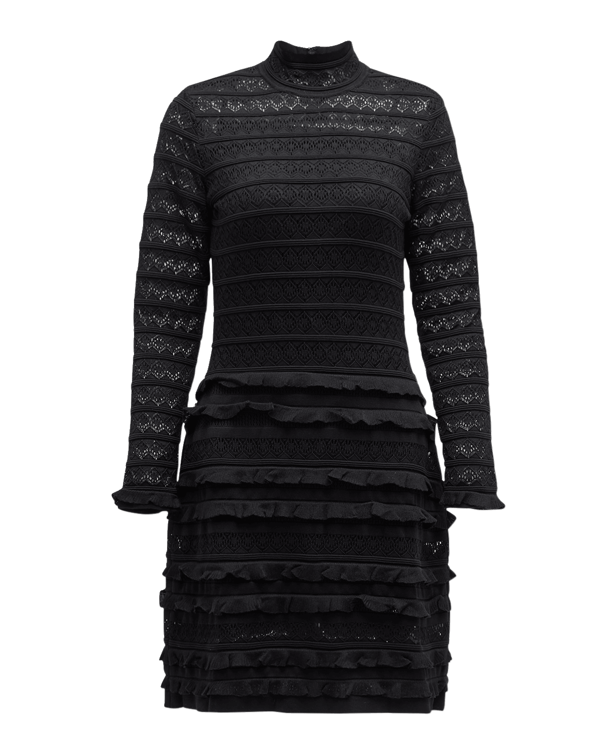 Carolina Herrera Knit Turtleneck Mini Dress