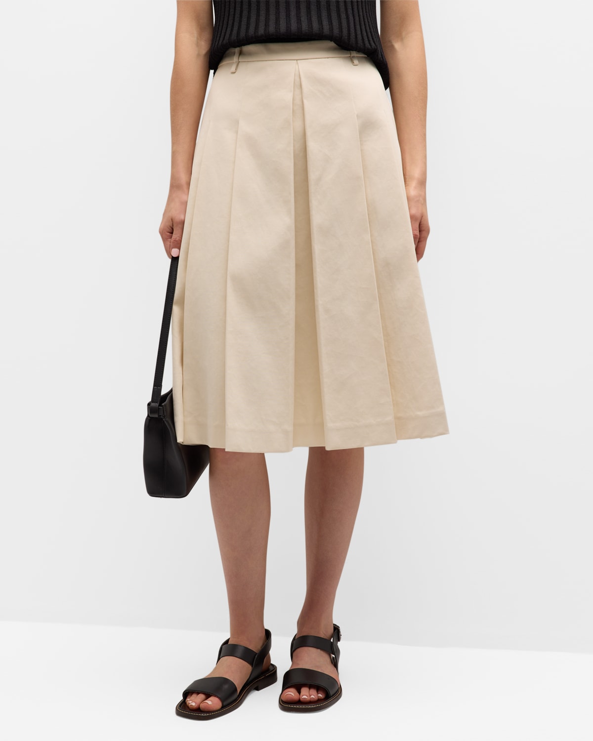 LE17SEPTEMBRE 24 Katie Pleated Knee-Length Skirt