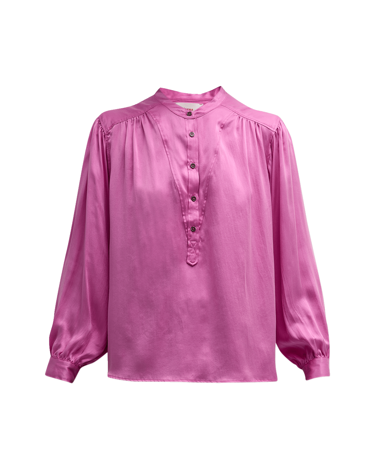Xirena Greer Ruched Button-Front Silk Blouse