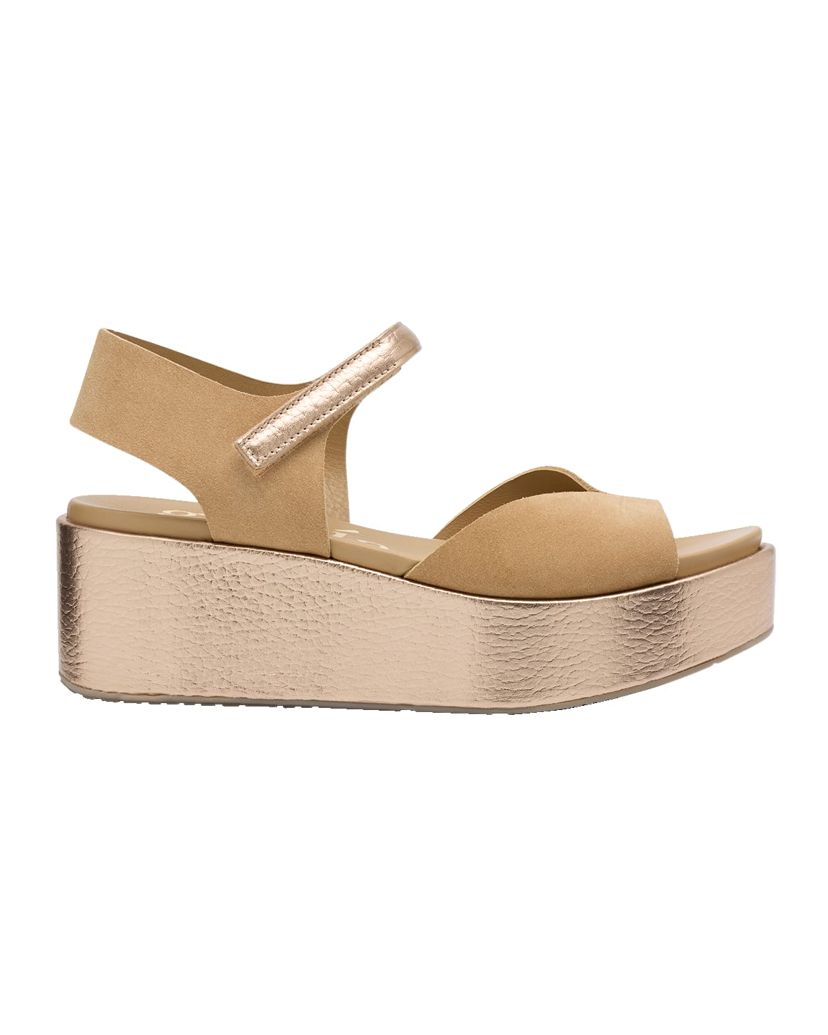 Pedro Garcia Nirvana Mixed Leather Flatform Sandals