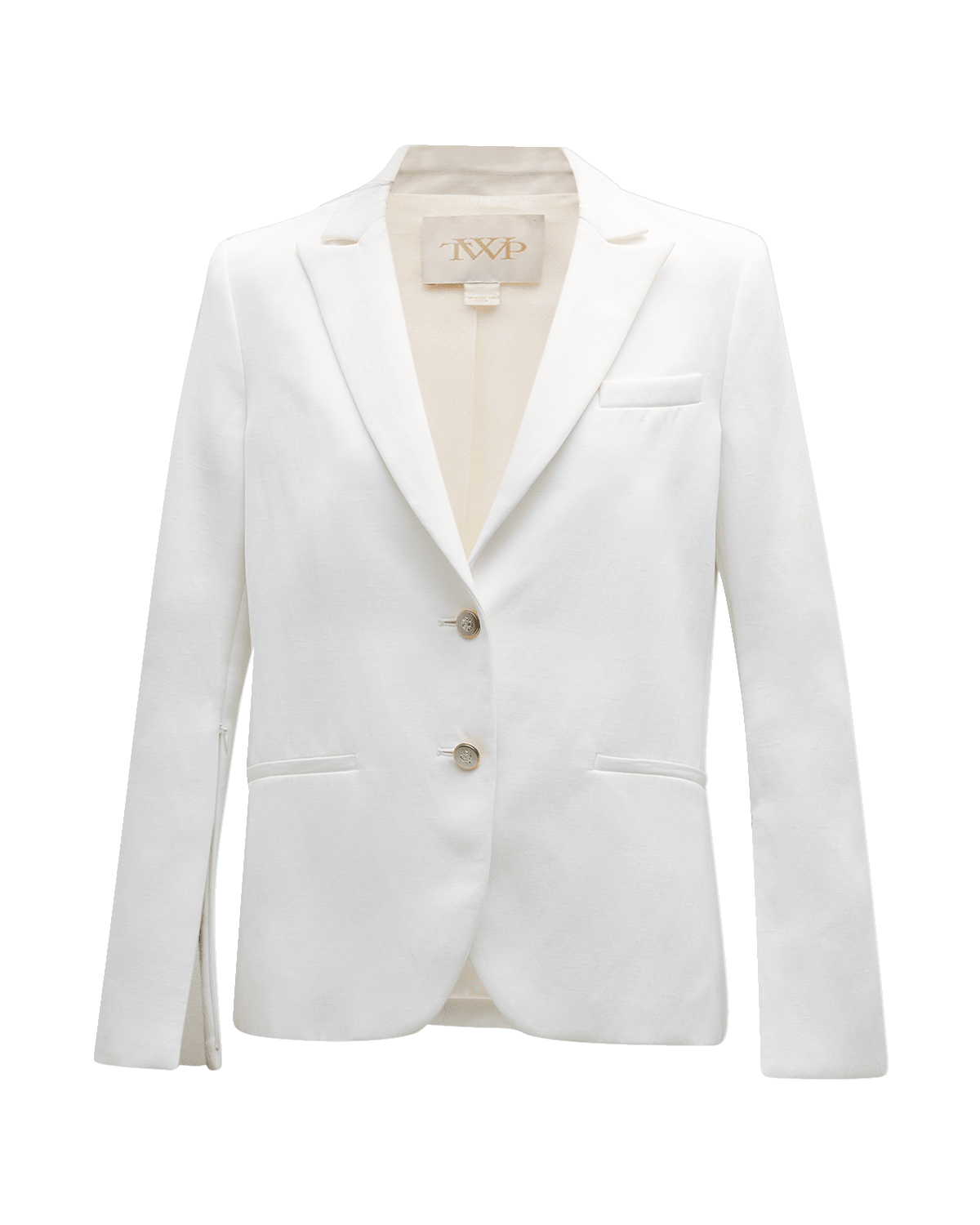 TWP Boyfriend Blazer with Zip-Sleeves