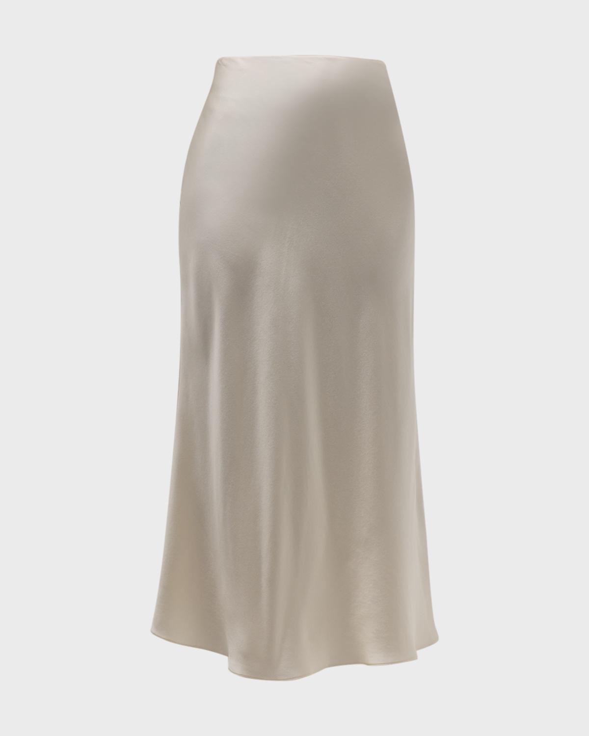 Sablyn Silk Midi Skirt