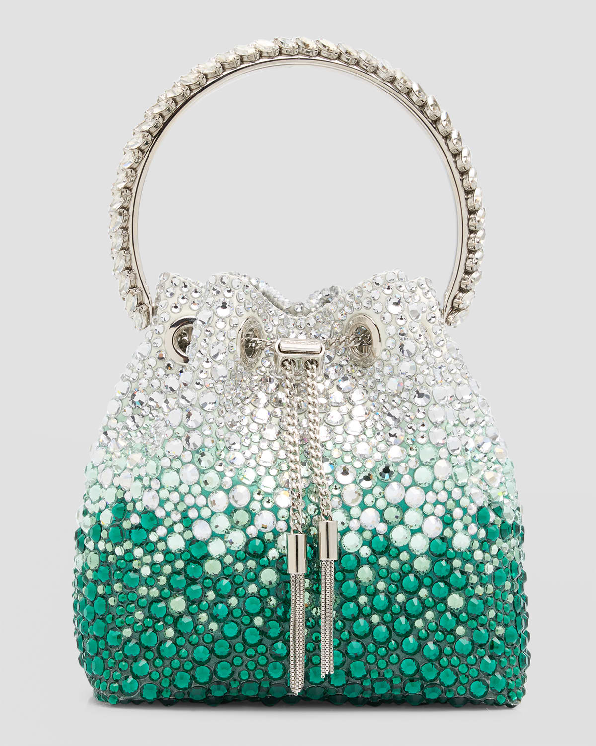 Jimmy Choo Bon Bon Crystal Top-Handle Bag