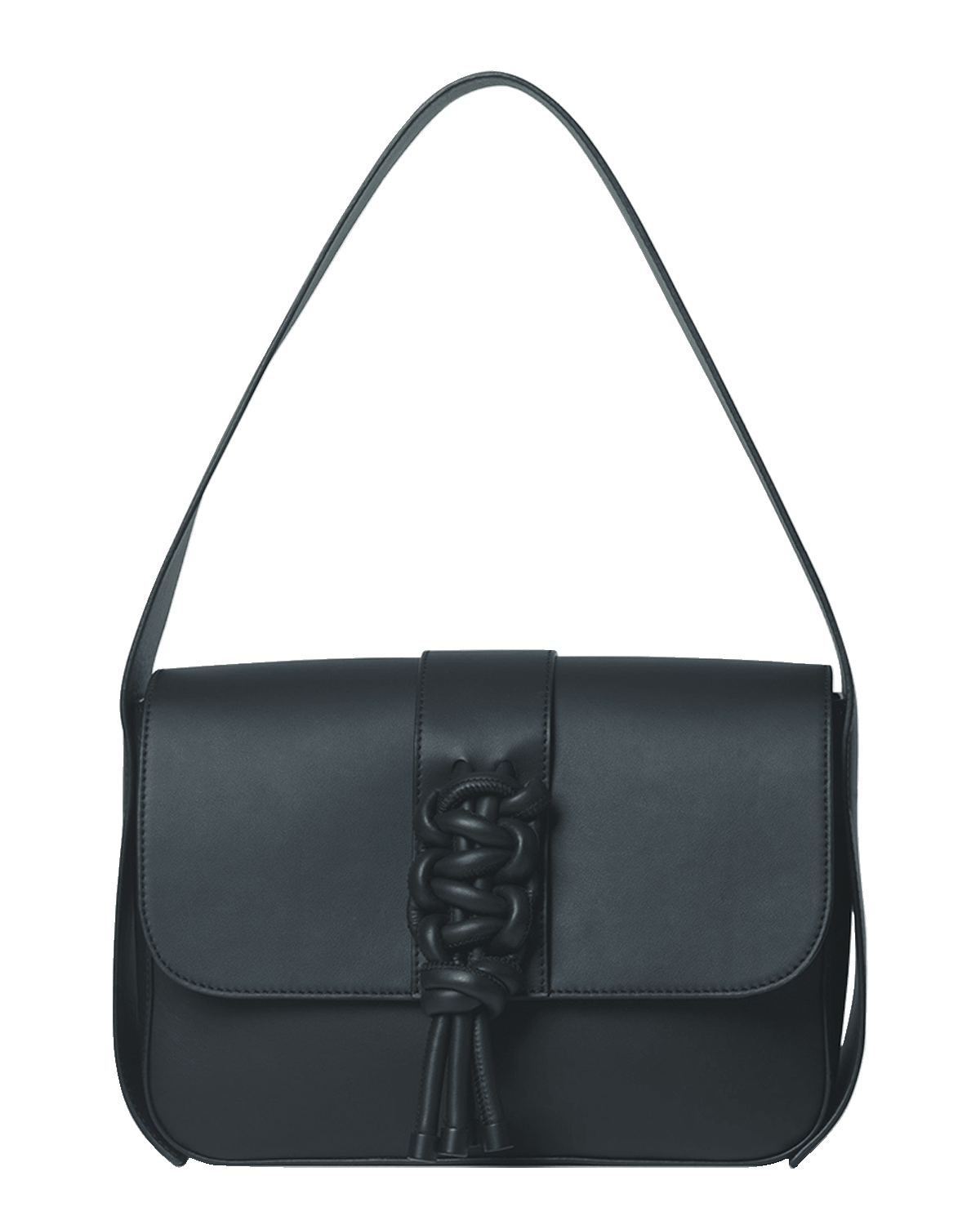 Callista Braided Leather Shoulder Bag