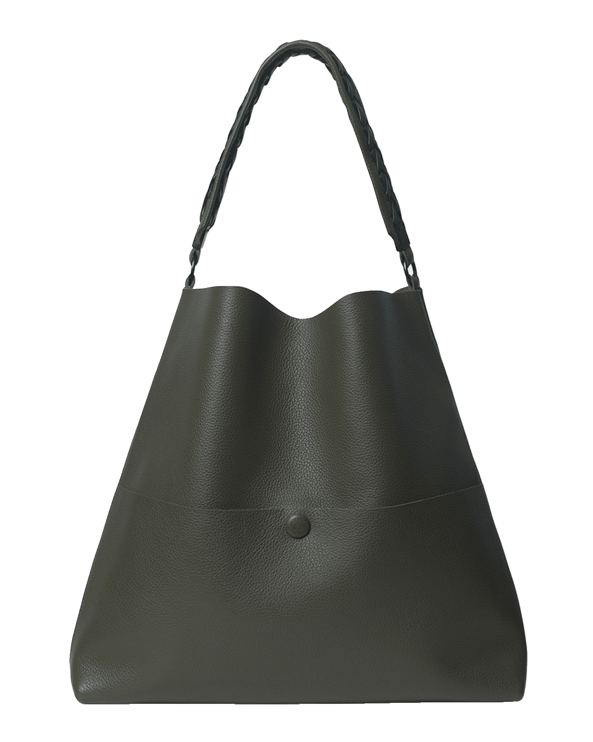 Callista Grained Leather Slim Medium Tote Bag