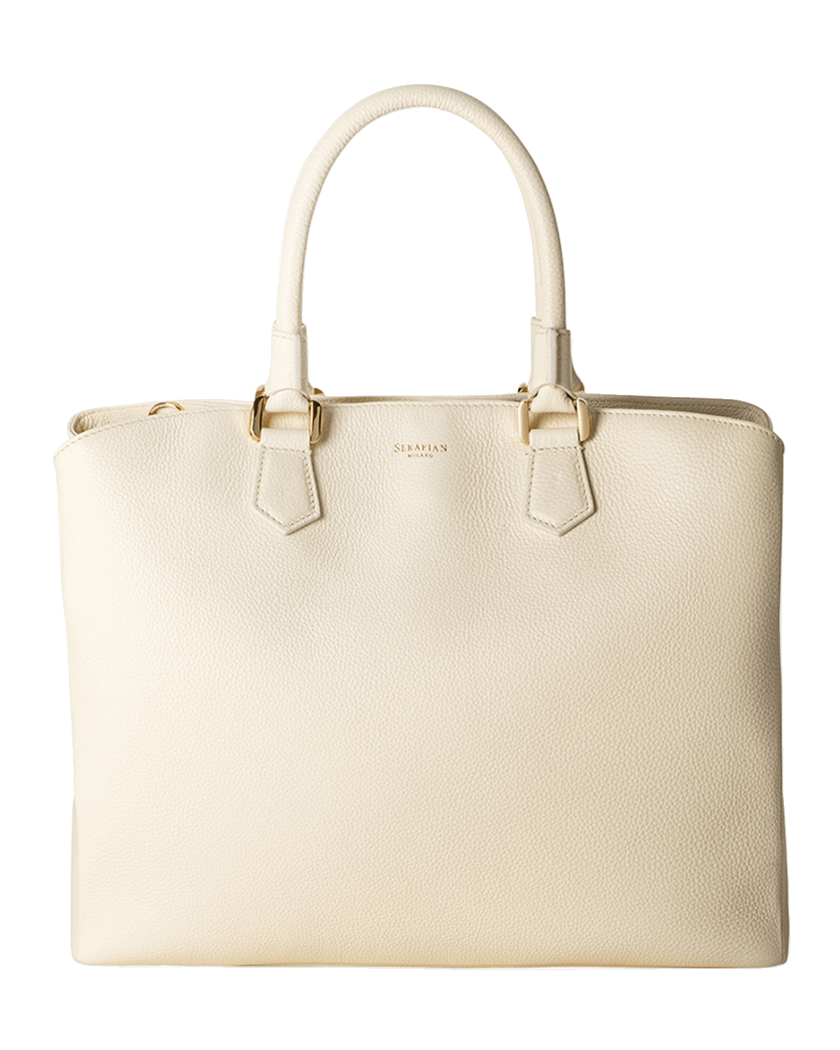 Serapian Luna Leather Top-Handle Bag