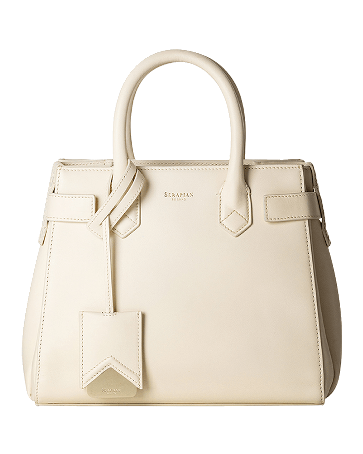 Serapian Meline Leather Top-Handle Bag