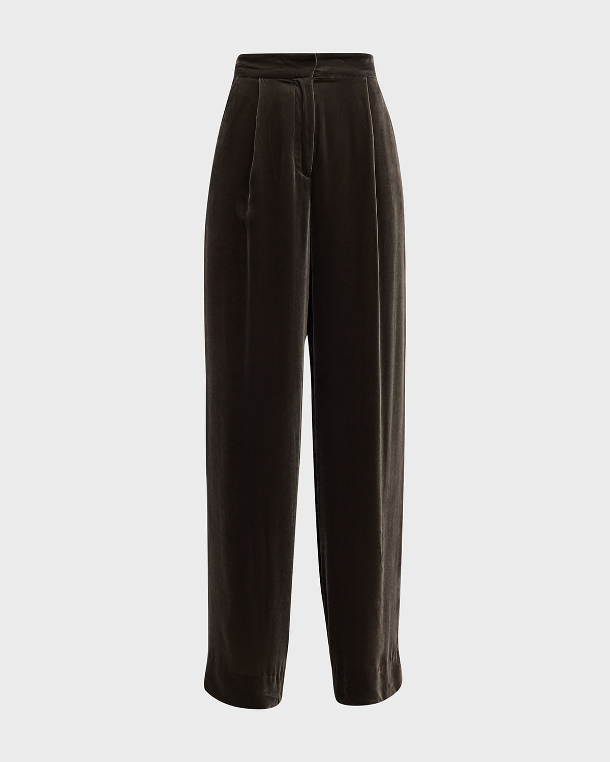 ATM Anthony Thomas Melillo High-Rise Velvet Wide-Leg Pants