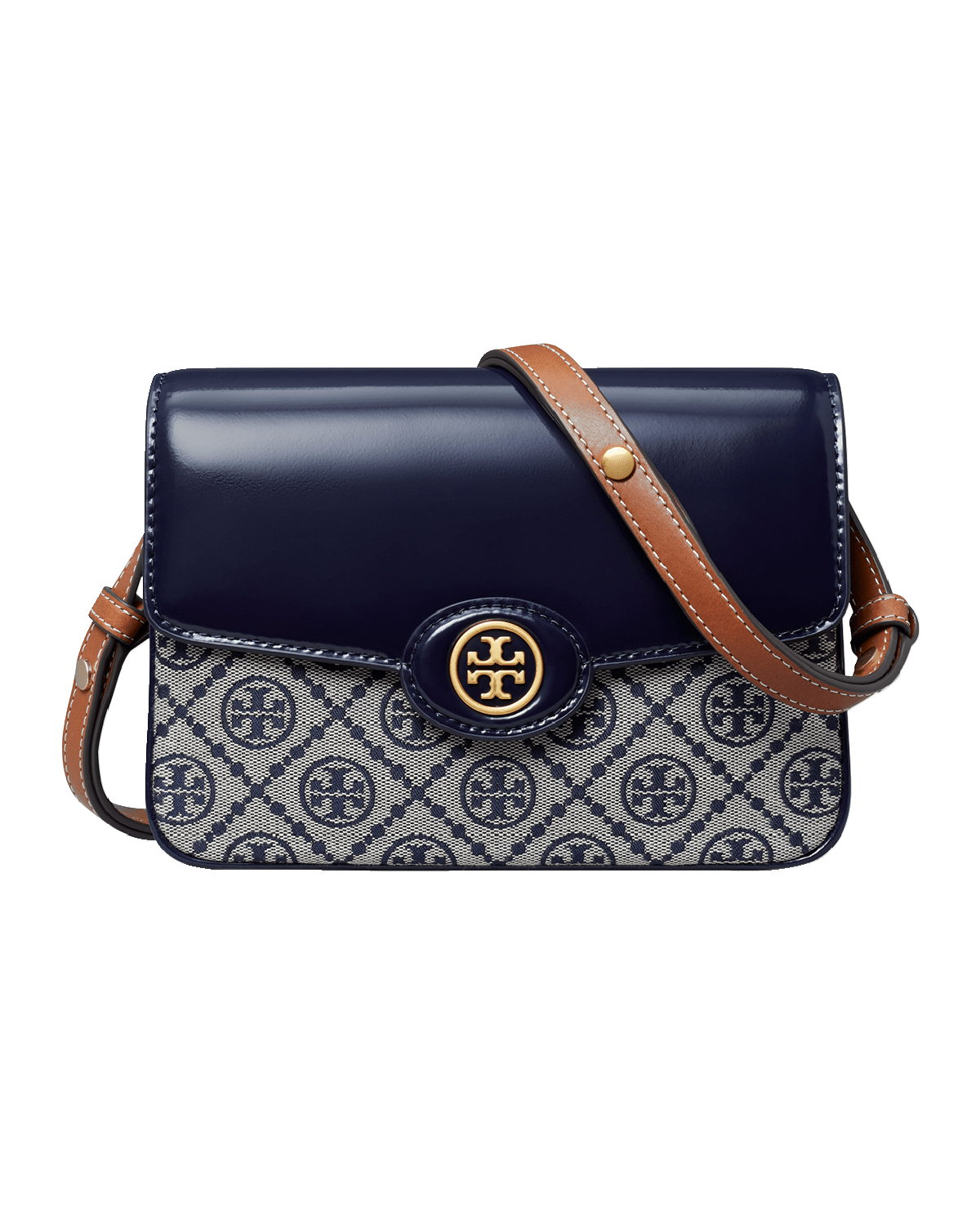 Tory Burch Robinson T Monogram Convertible Shoulder Bag